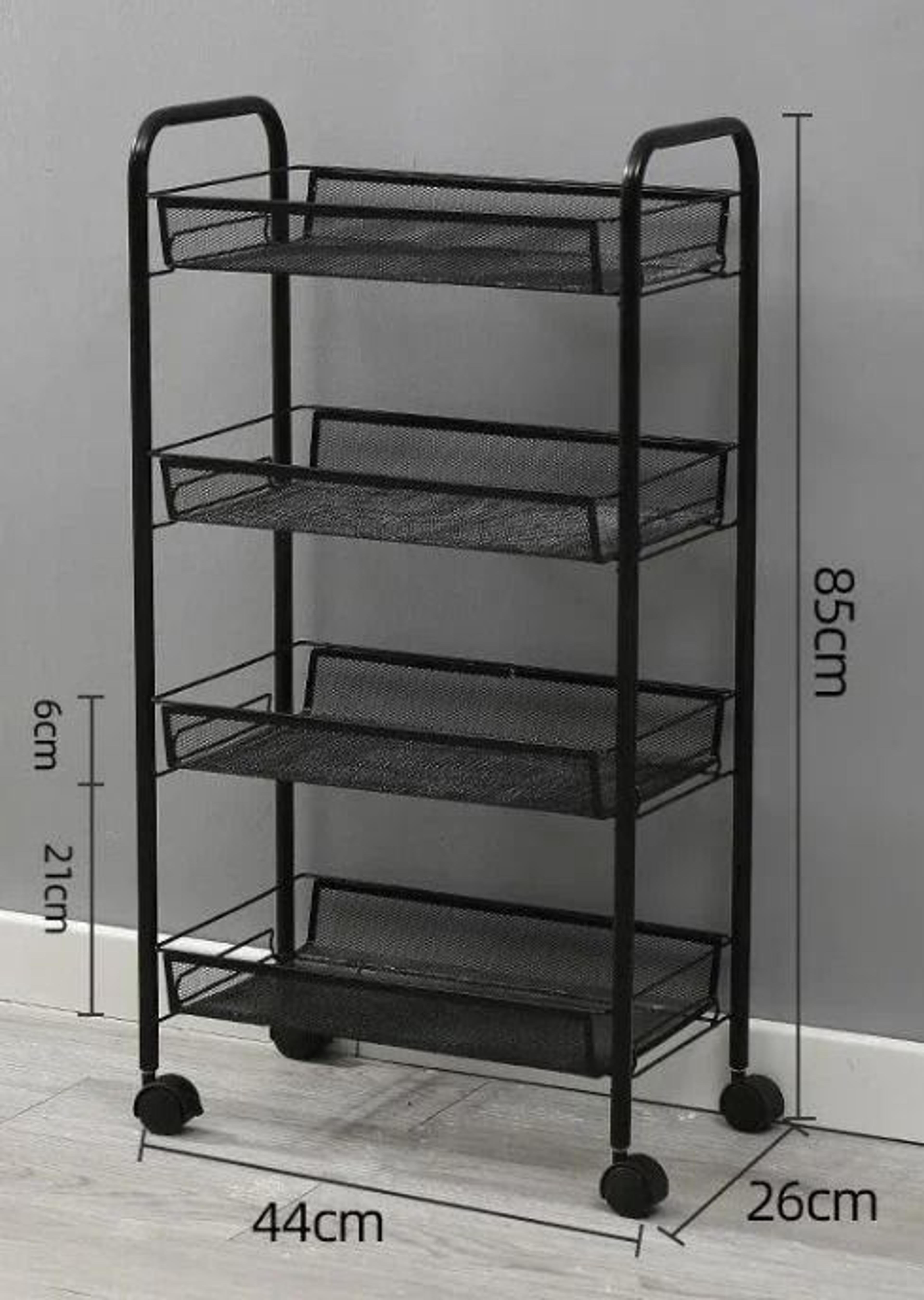 Five Layer Mobile Storage Trolley Rack For Kitchen Bathroom And Bedroom 6