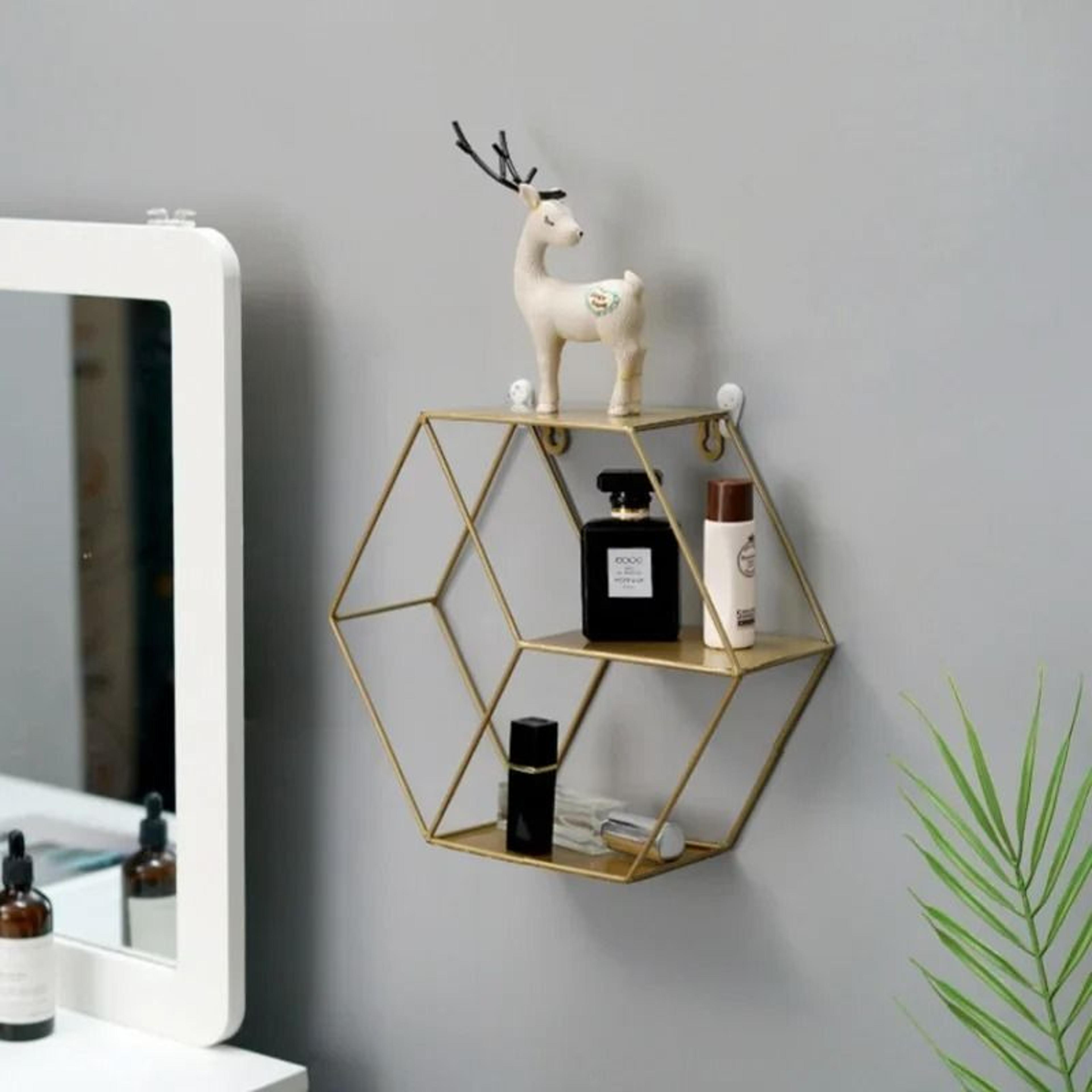 Circular Wall Mounted Floating Shelf For Plants And Home Decor 8
