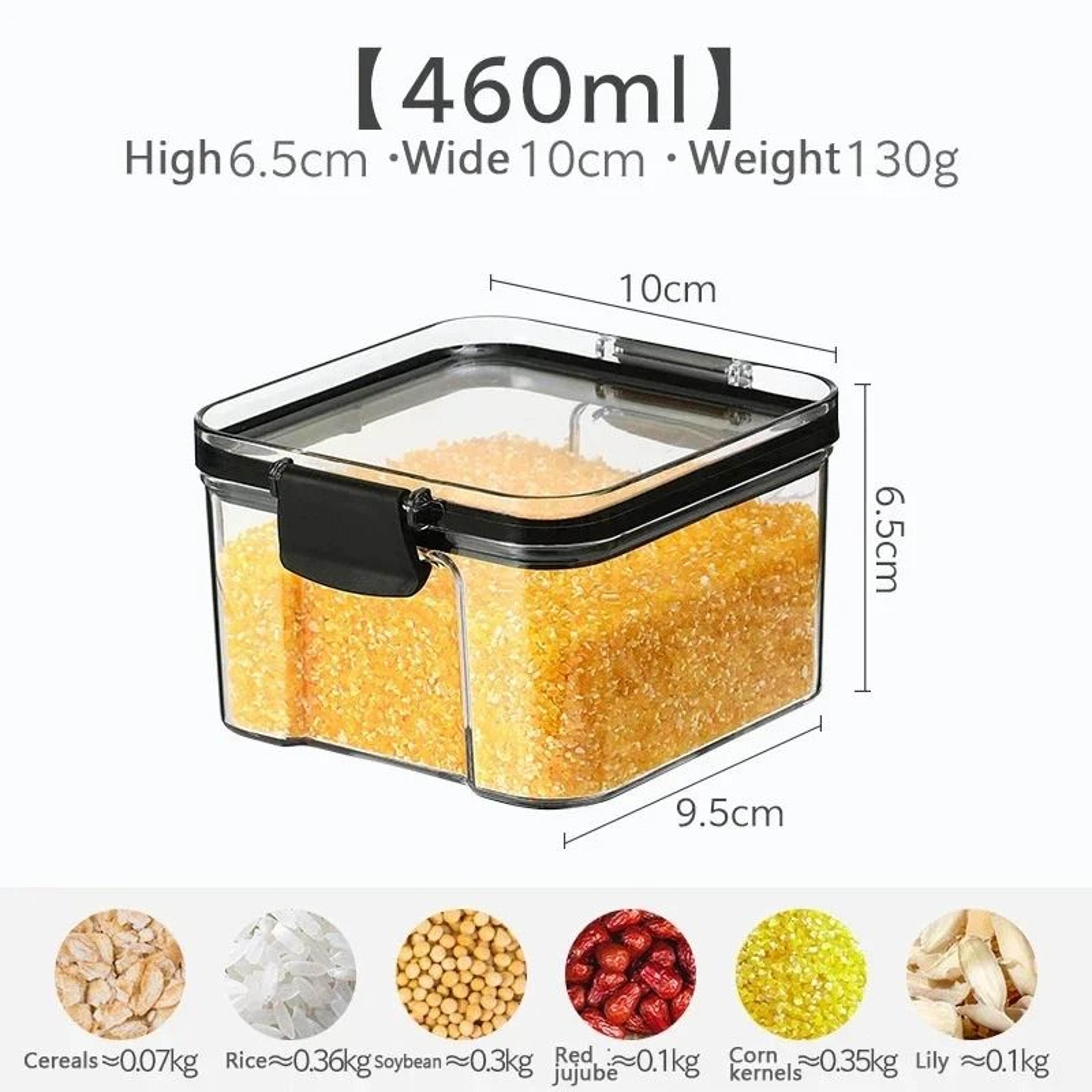 Clear Sealed Kitchen Storage Jar For Grains And Dried Fruit 1