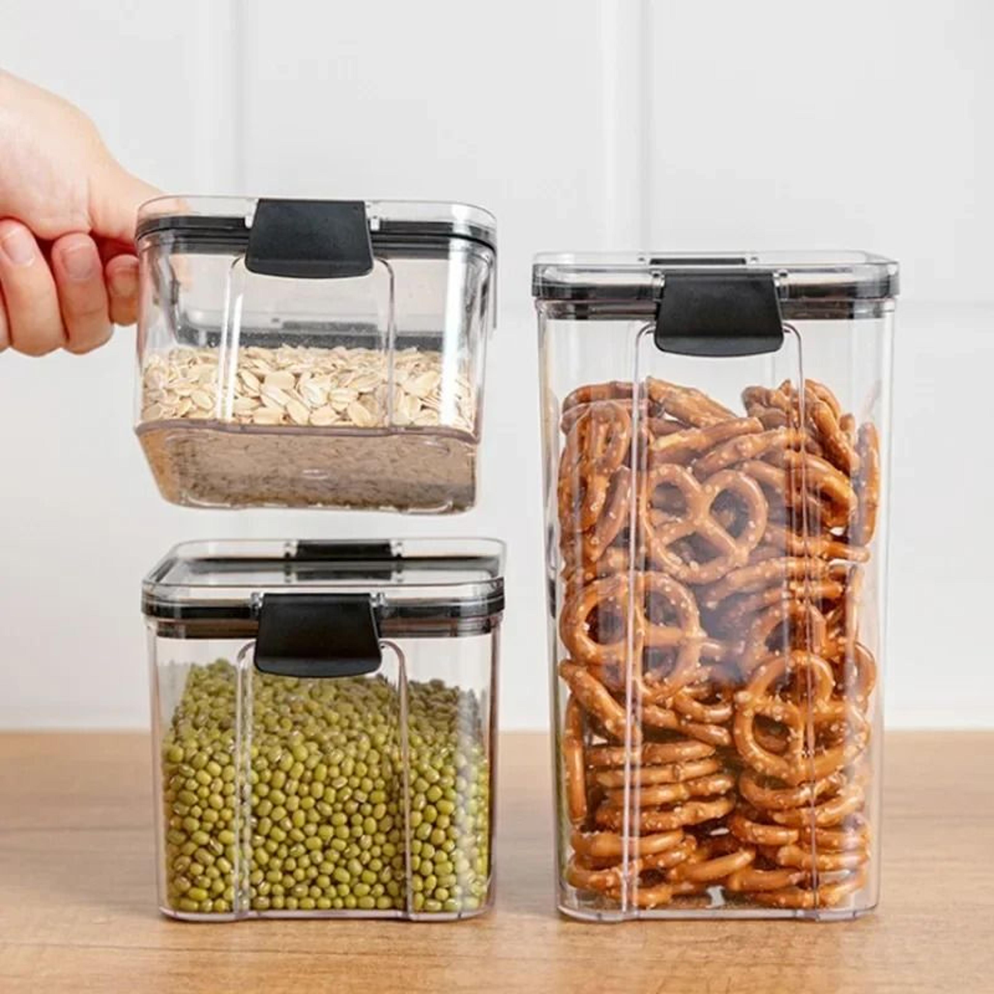 Clear Sealed Kitchen Storage Jar For Grains And Dried Fruit 23