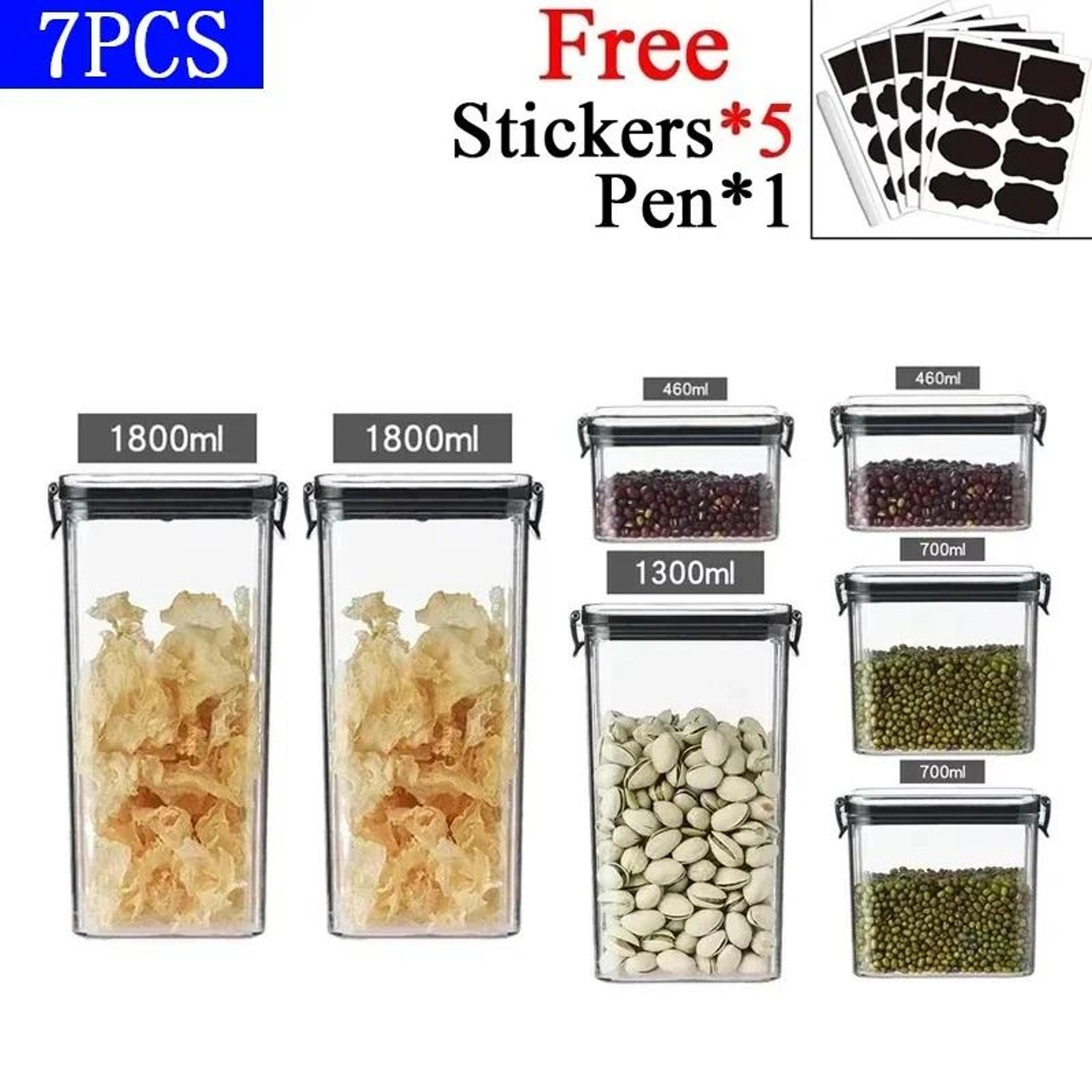 Clear Sealed Kitchen Storage Jar For Grains And Dried Fruit 19