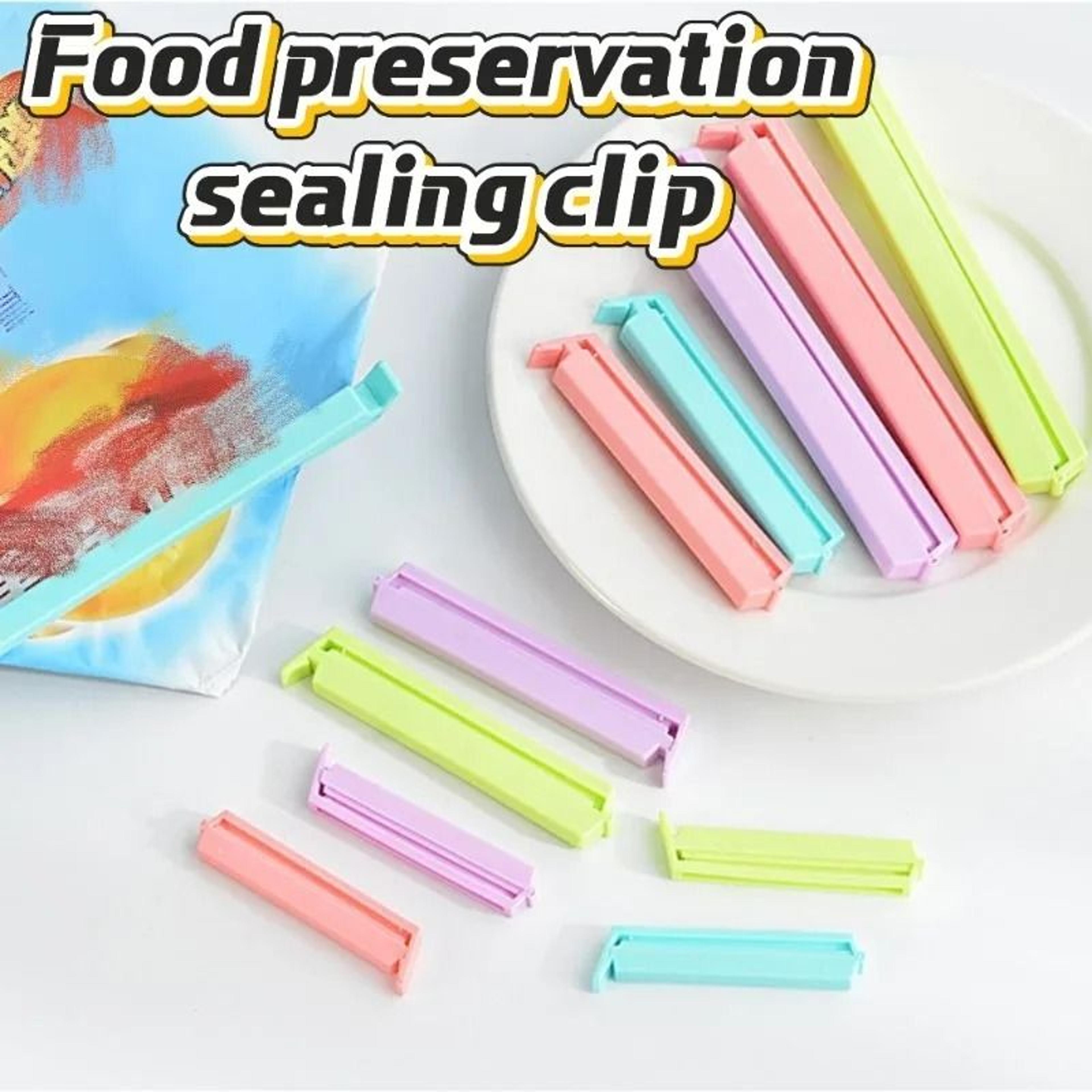 portable food bag clips set for snack sealing and kitchen storage