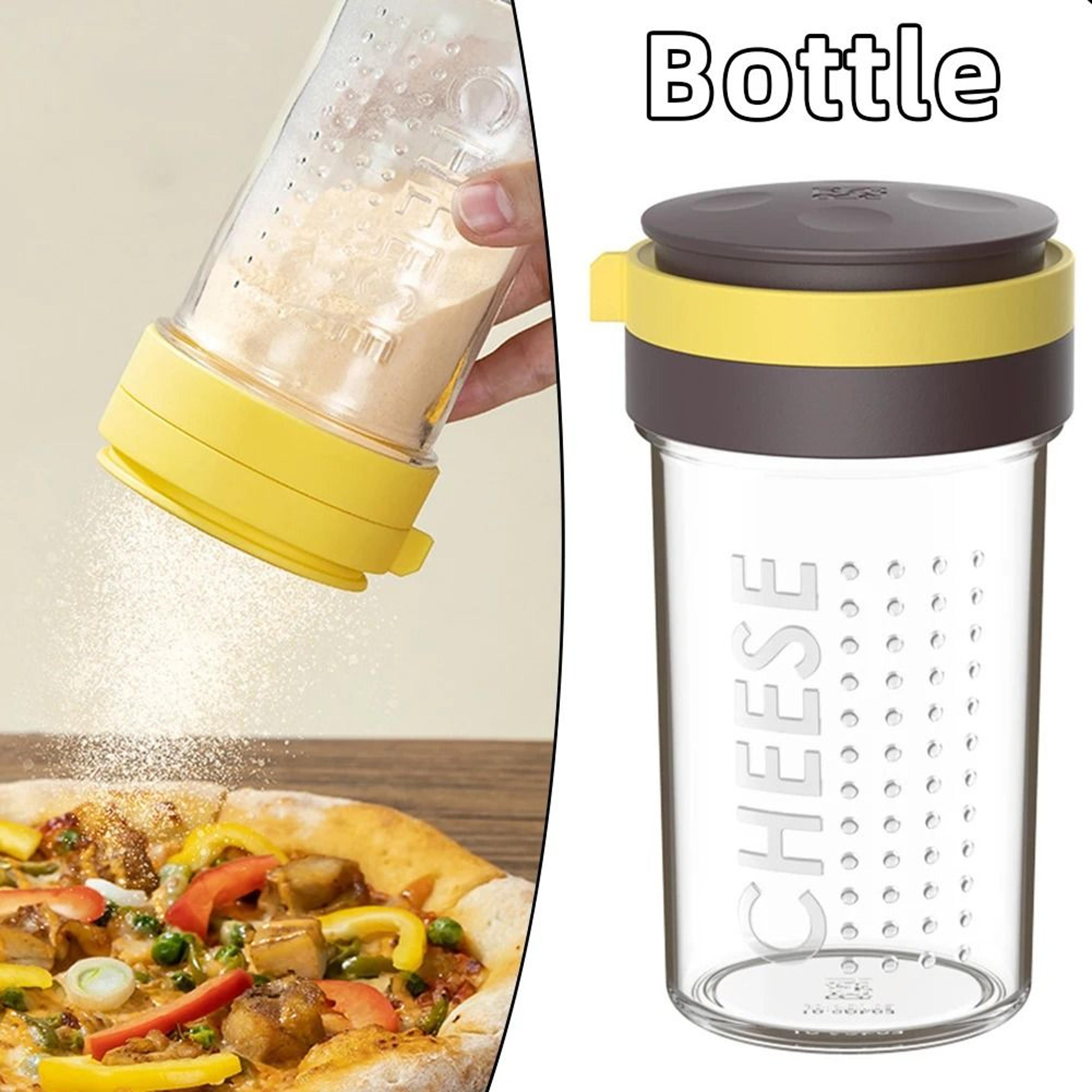 clear cheese shaker bottle with lid for spices and seasonings