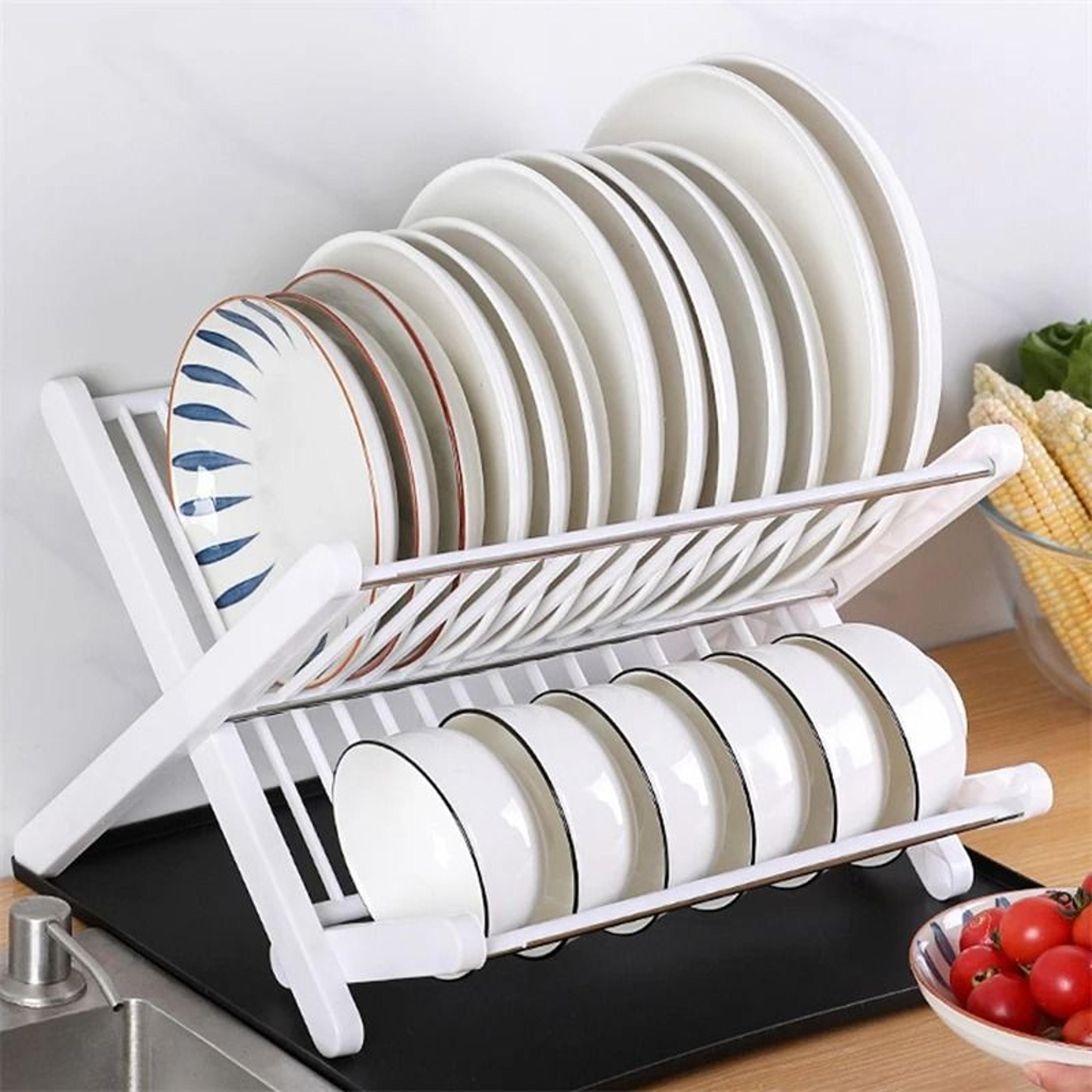Adjustable Sink Dish Drying Rack For Plates Bowls And Kitchen Storage 6