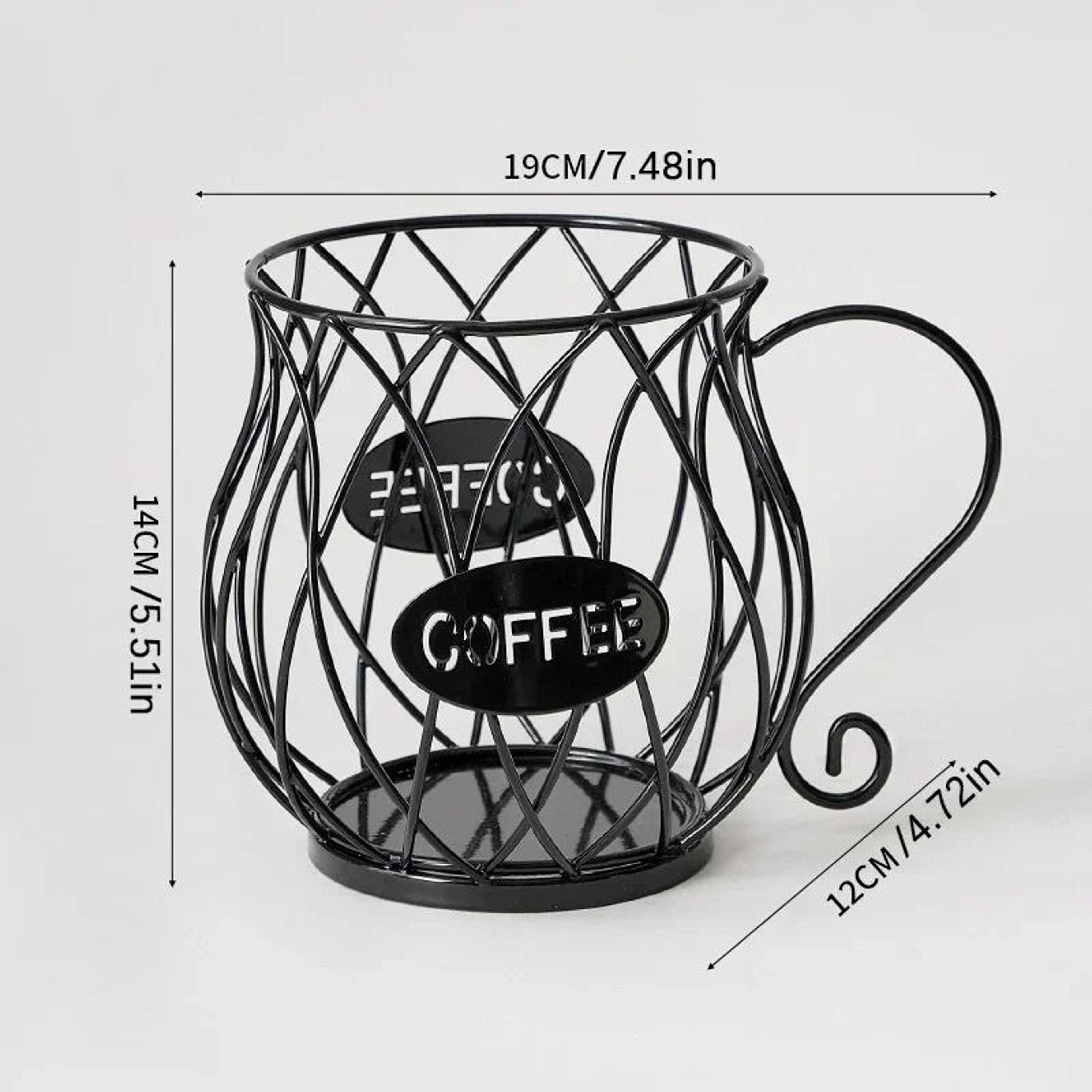 Large Coffee Pod Storage Basket For K Cups And Creamer Capsules 3