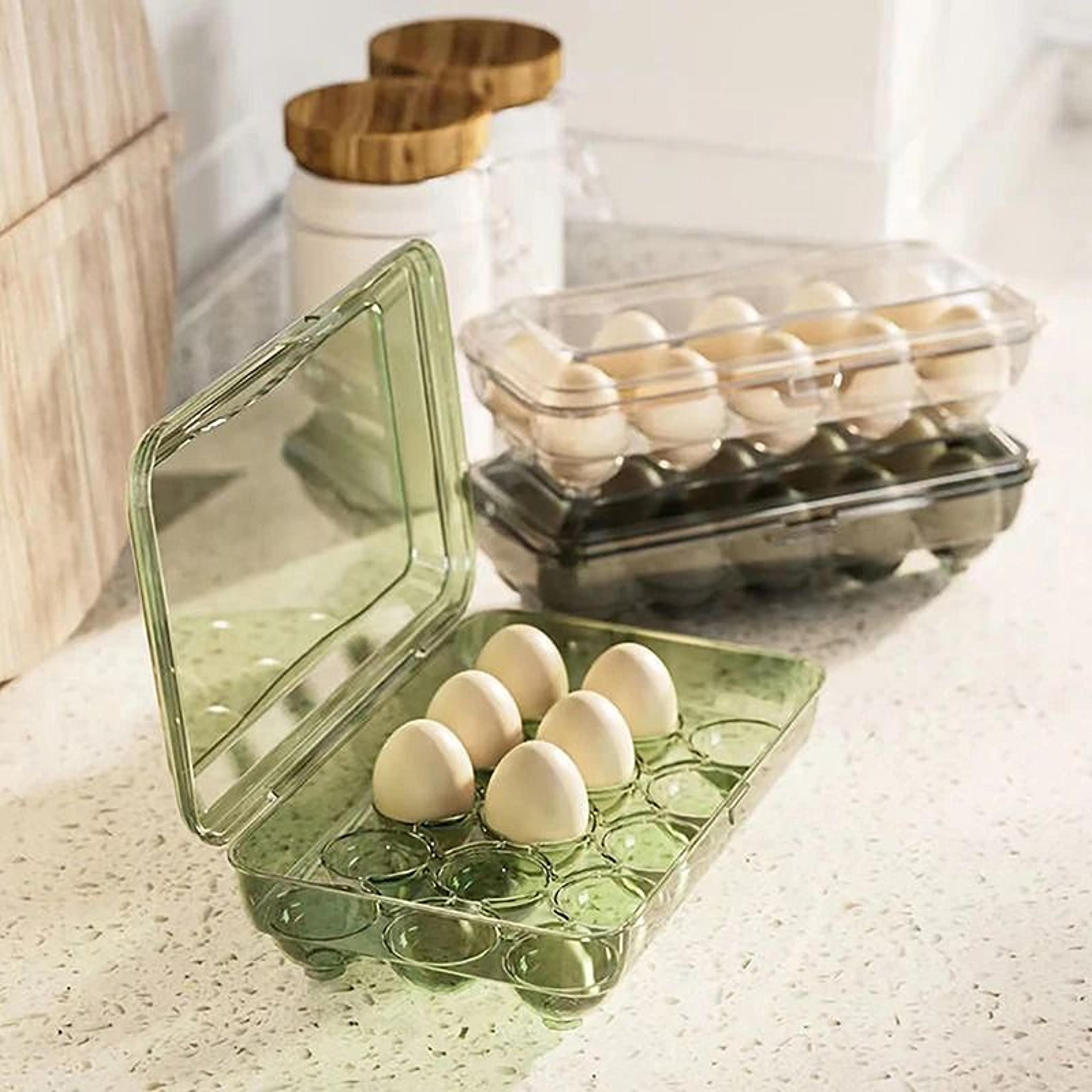 Transparent Egg Storage Box For Refrigerator And Kitchen Organization 11