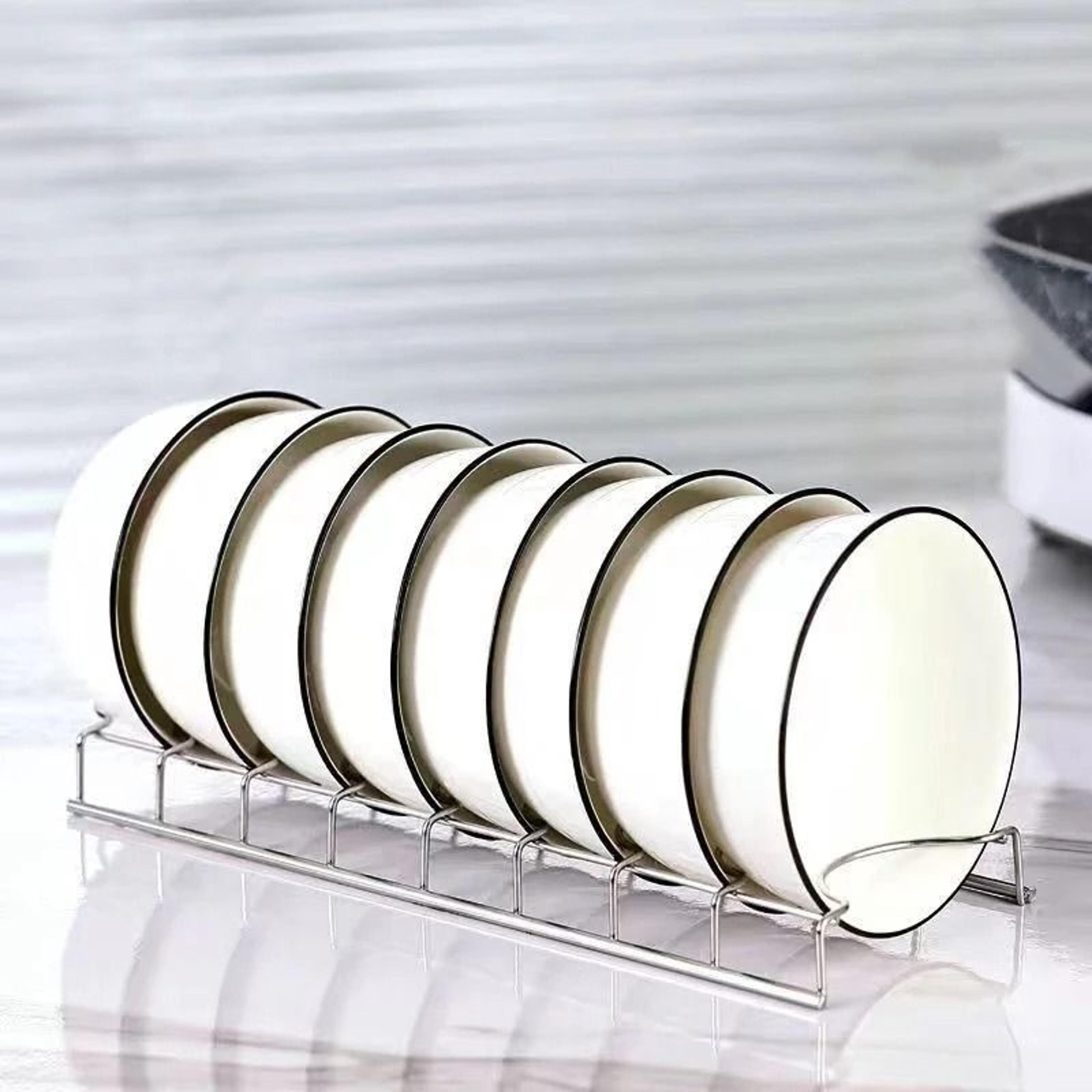 Stainless Steel Dish Draining Rack For Plates Bowls And Kitchen Storage 5