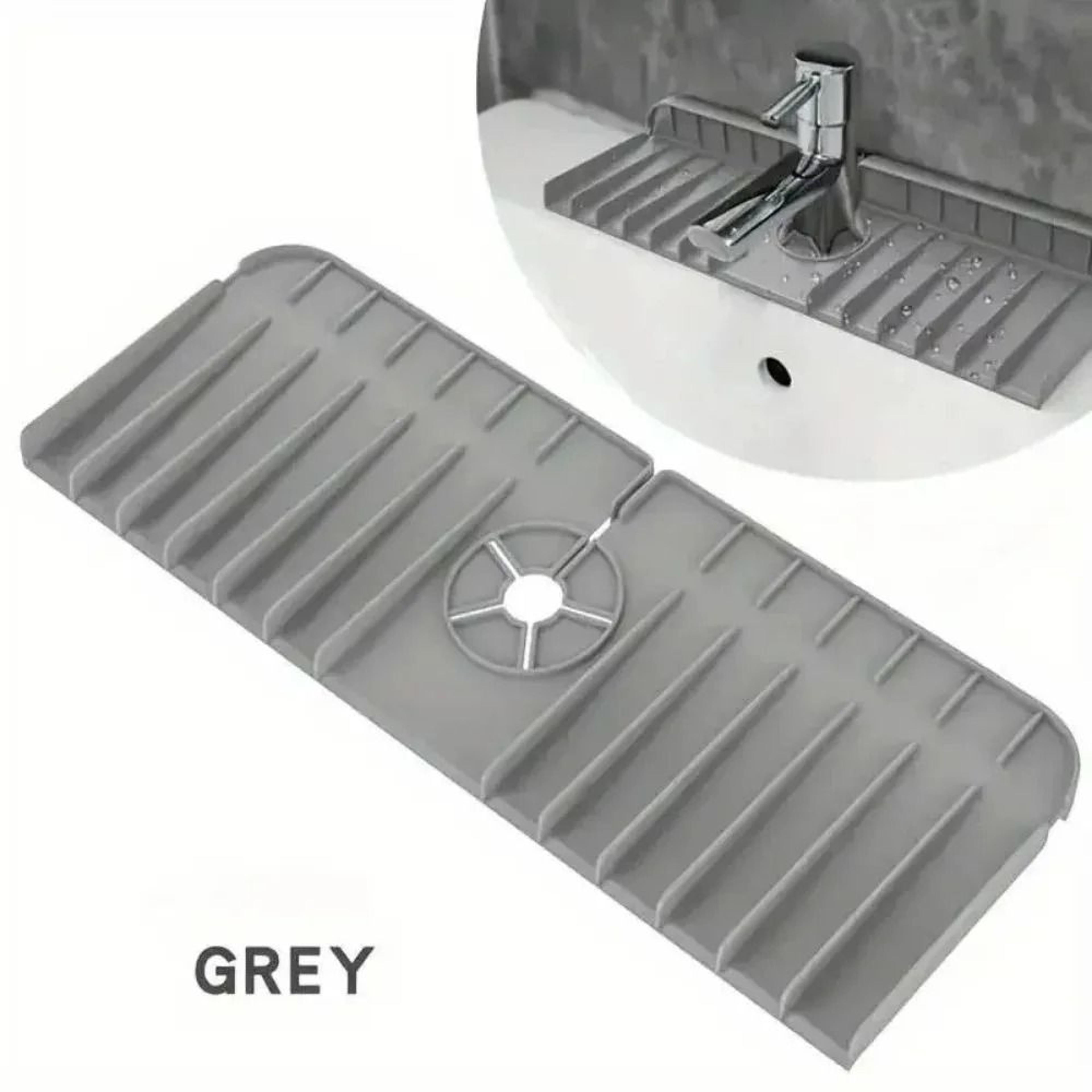 Silicone Faucet Drying Pad For Kitchen Sink And Sponge Storage 2