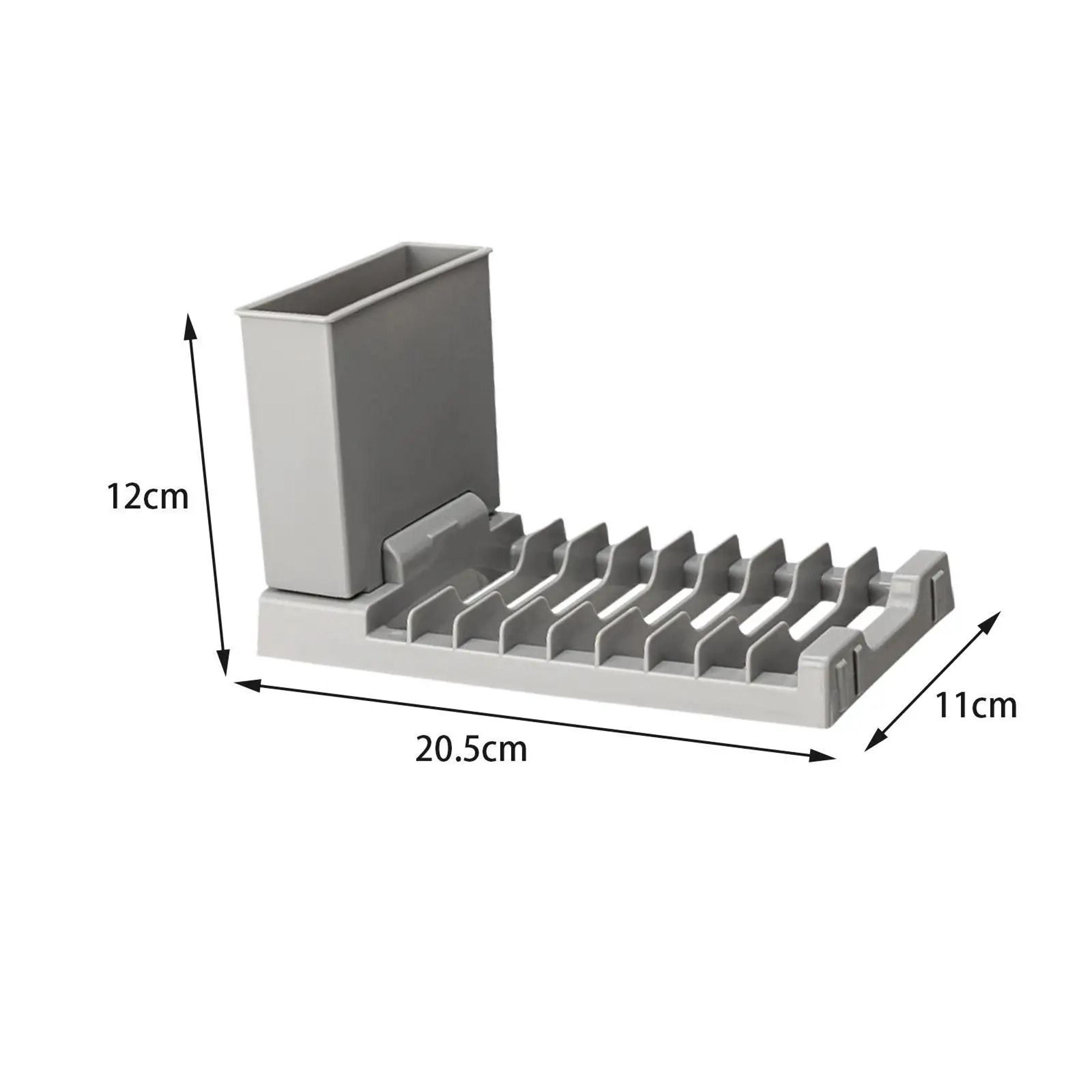 Space Saving Sink Dish Drying Rack With Cutlery Holder 4