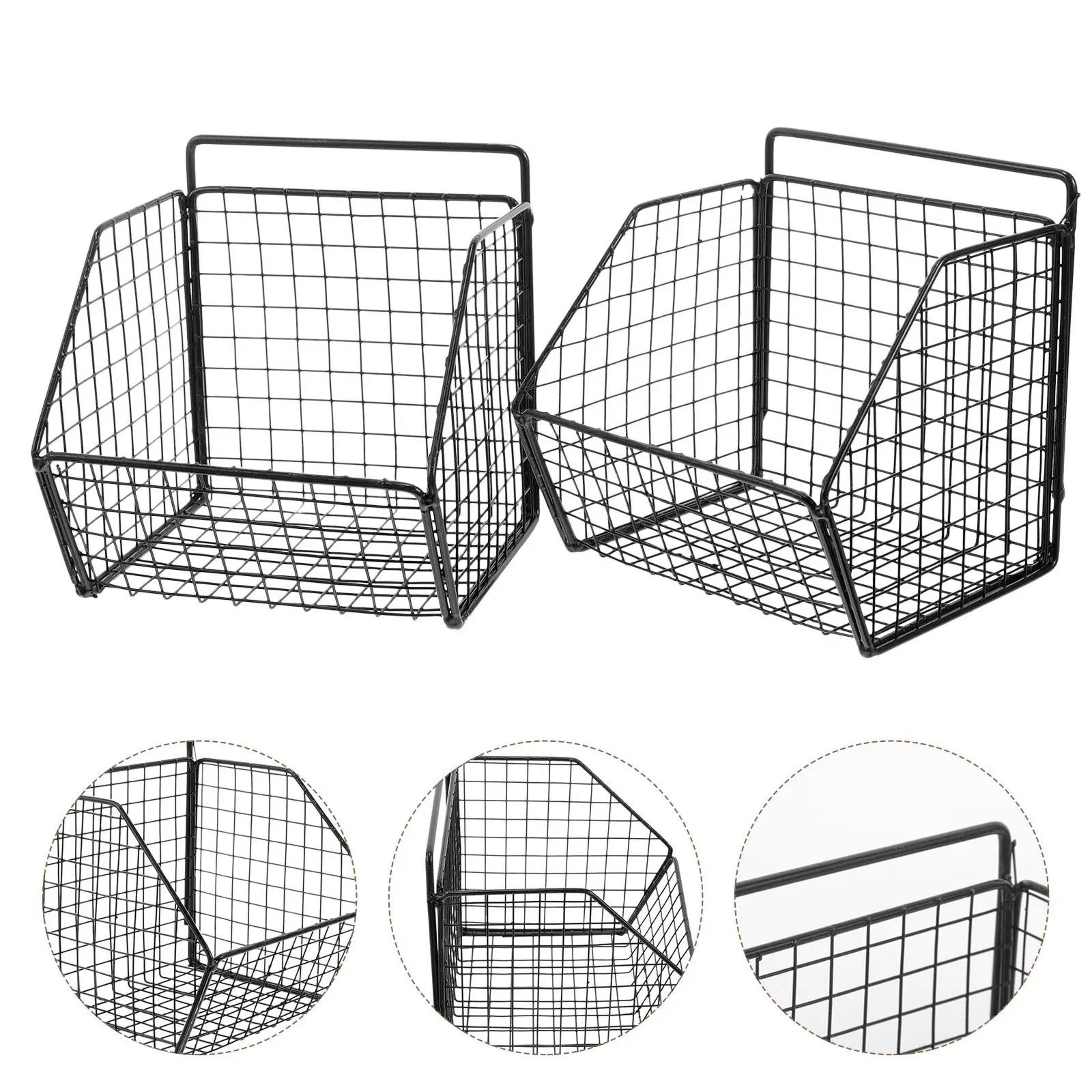 Wall Mounted Vegetable Basket Rack For Kitchen Pantry And Bathroom Storage 0