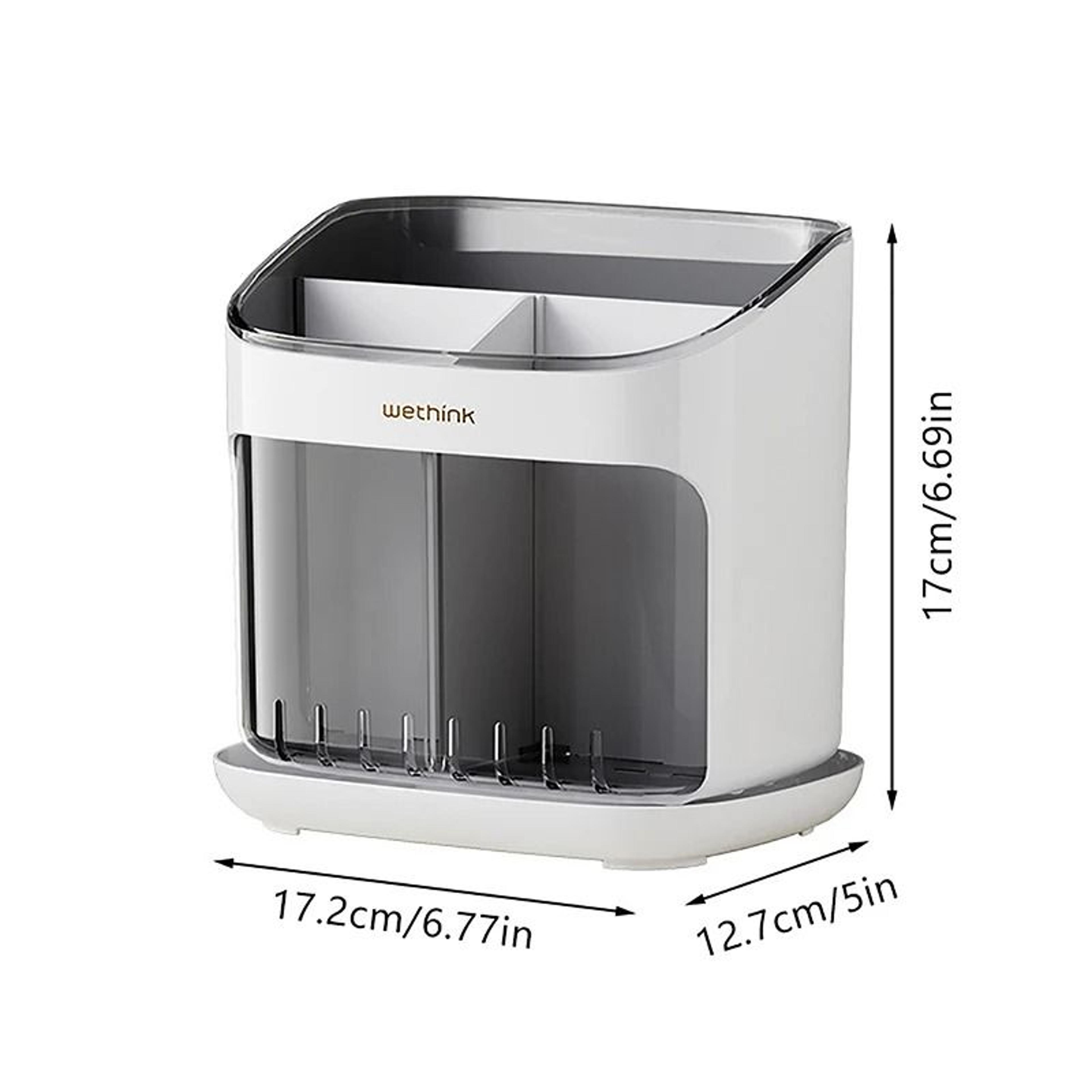 Detachable Chopstick Holder Kitchen Rack With Drainage Tray 4