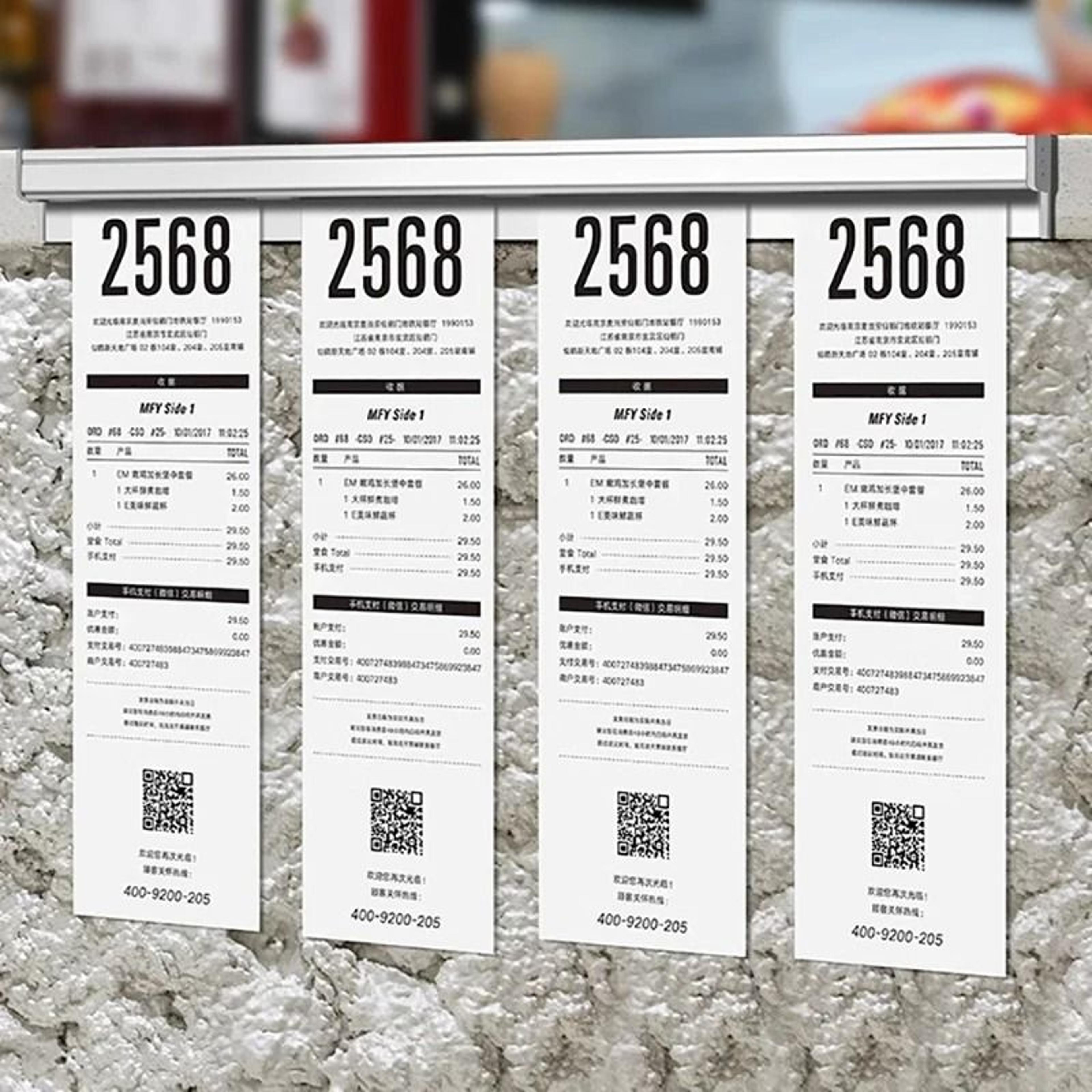 Punch Free Kitchen Order Ticket Holder For Restaurant Menu Organization 6