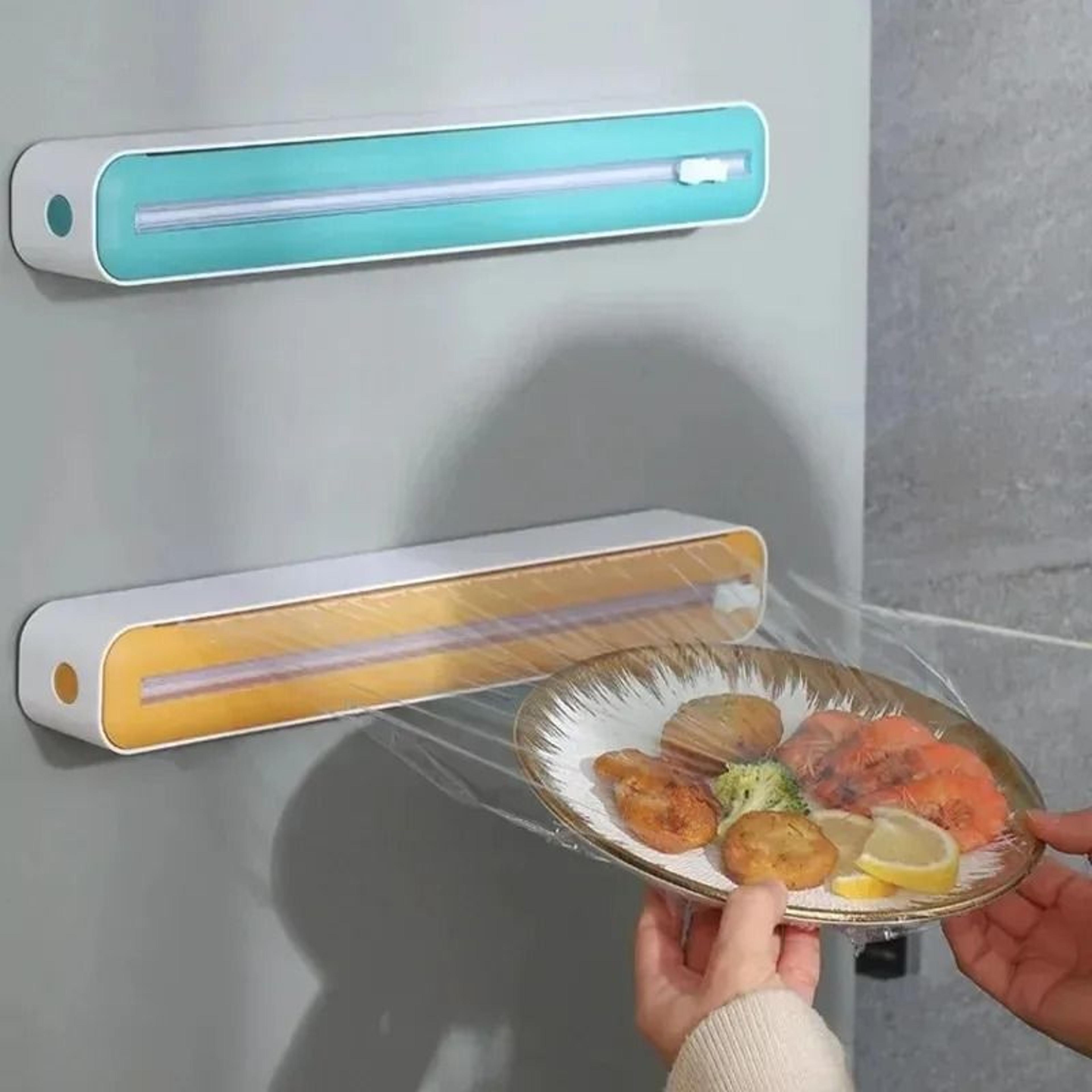 Kitchen Cling Film Cutter Box For Plastic Wrap Foil And Food Storage 6