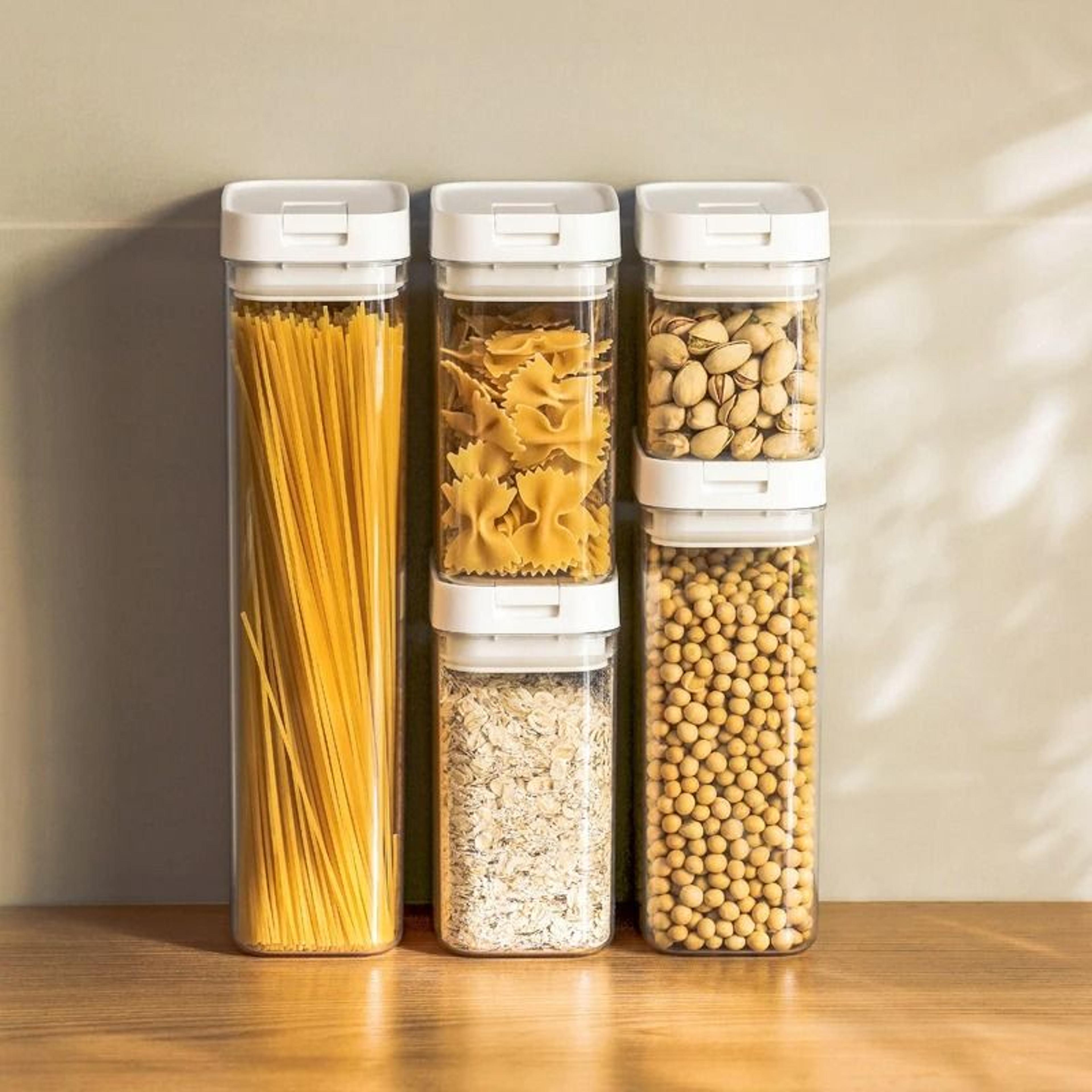 moisture proof pasta storage box for spaghetti grains and snacks