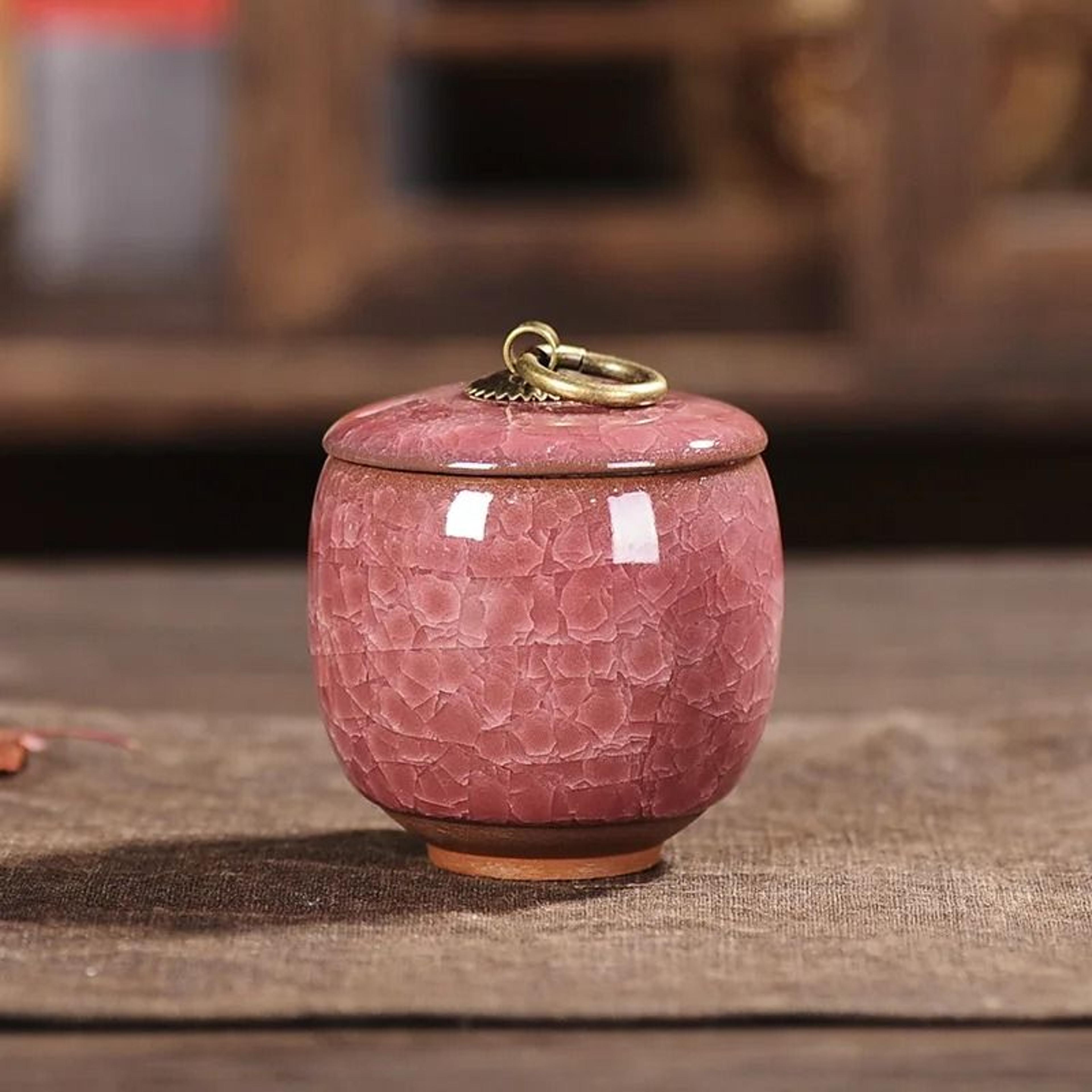Mini Ceramic Storage Jar For Tea Coffee Sugar And Kitchen Decor 12
