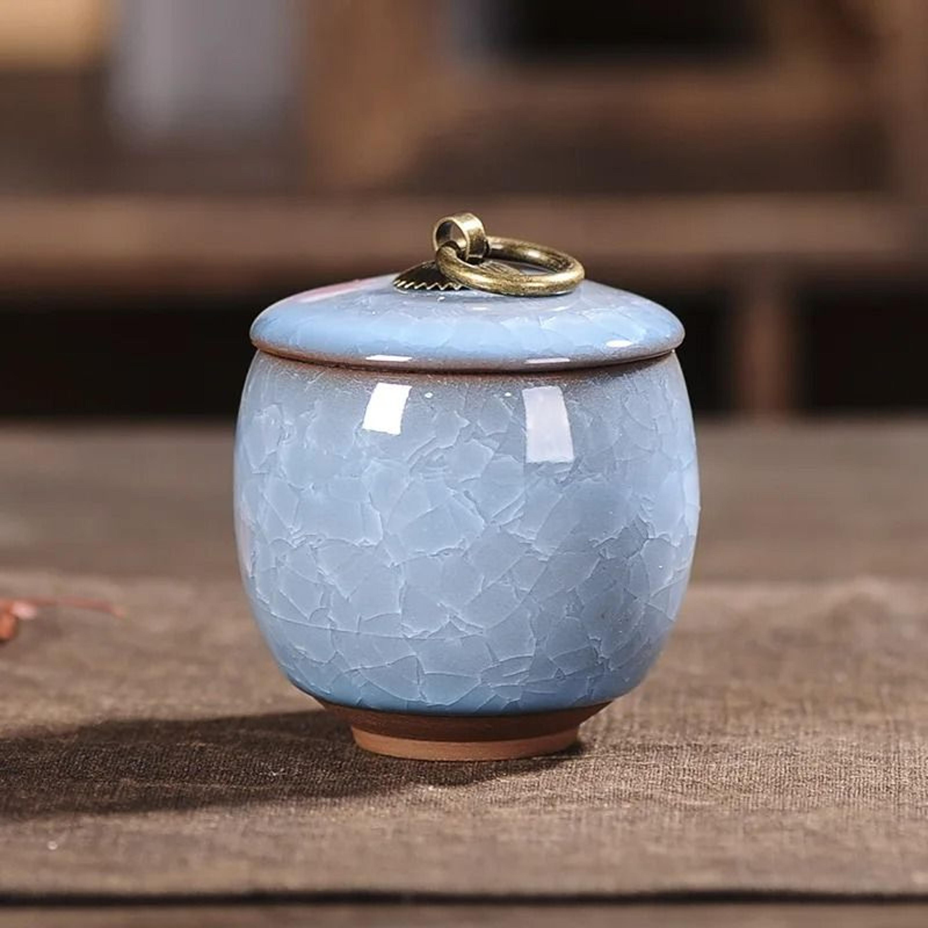 Mini Ceramic Storage Jar For Tea Coffee Sugar And Kitchen Decor 13