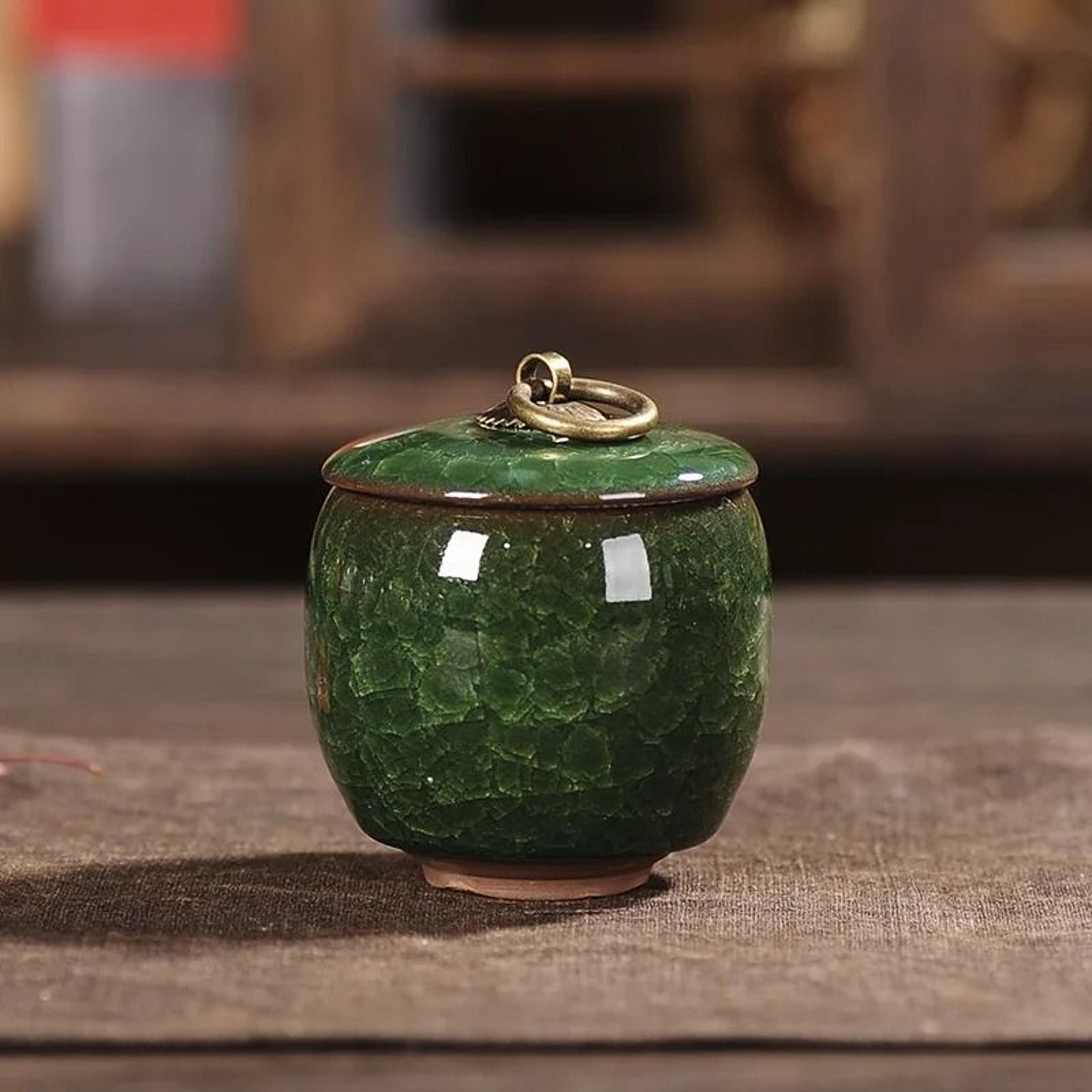 Mini Ceramic Storage Jar For Tea Coffee Sugar And Kitchen Decor 15