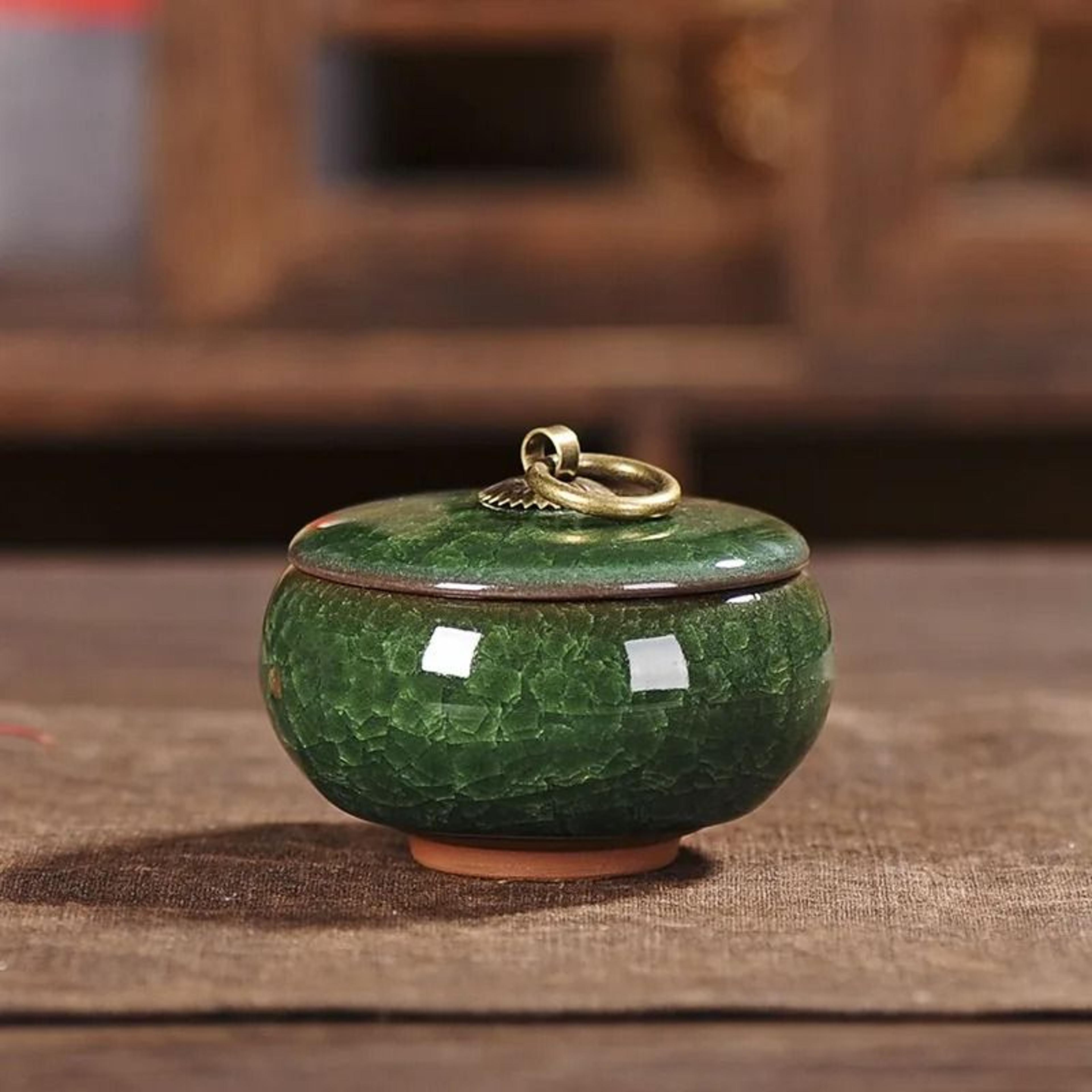 Mini Ceramic Storage Jar For Tea Coffee Sugar And Kitchen Decor 4