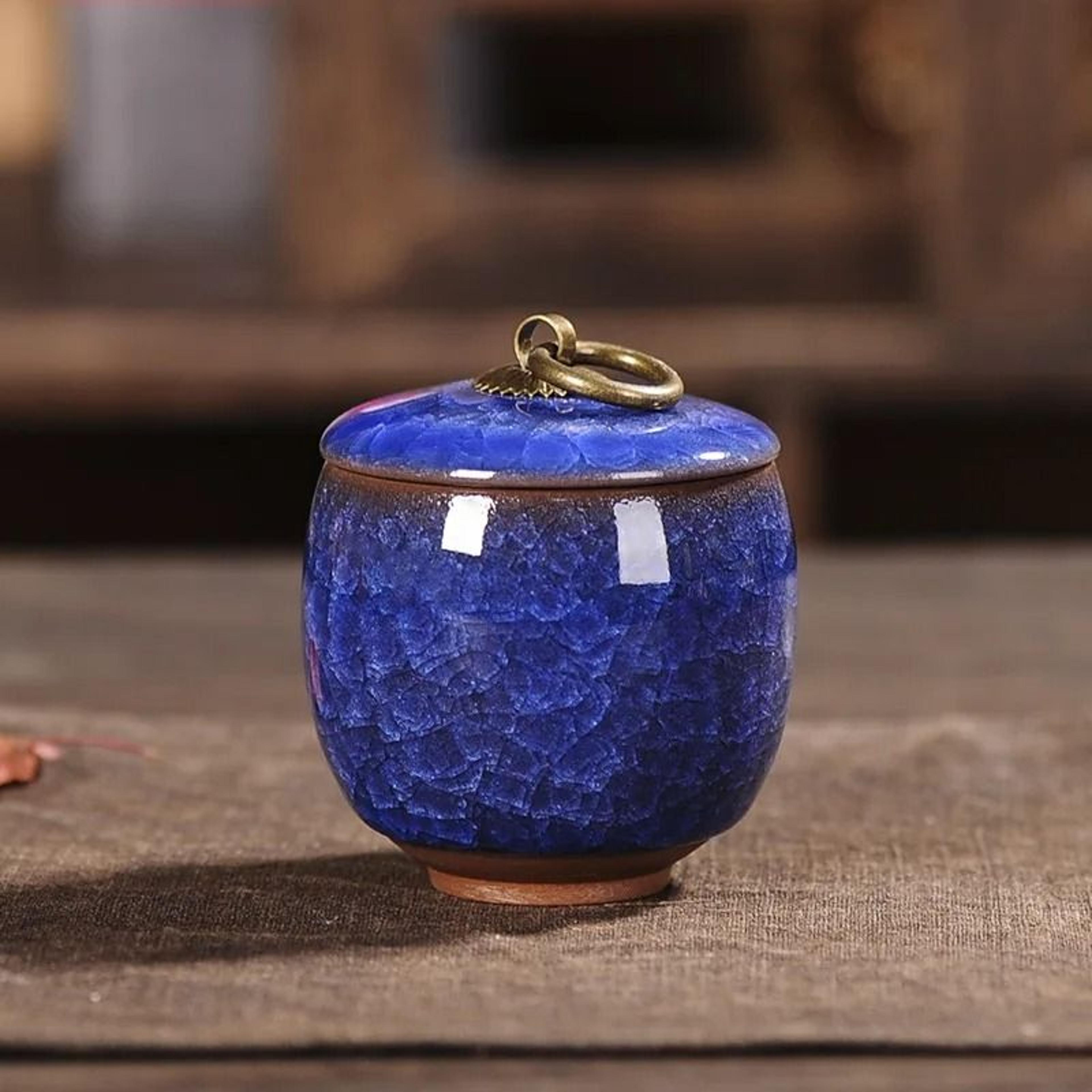 Mini Ceramic Storage Jar For Tea Coffee Sugar And Kitchen Decor 9