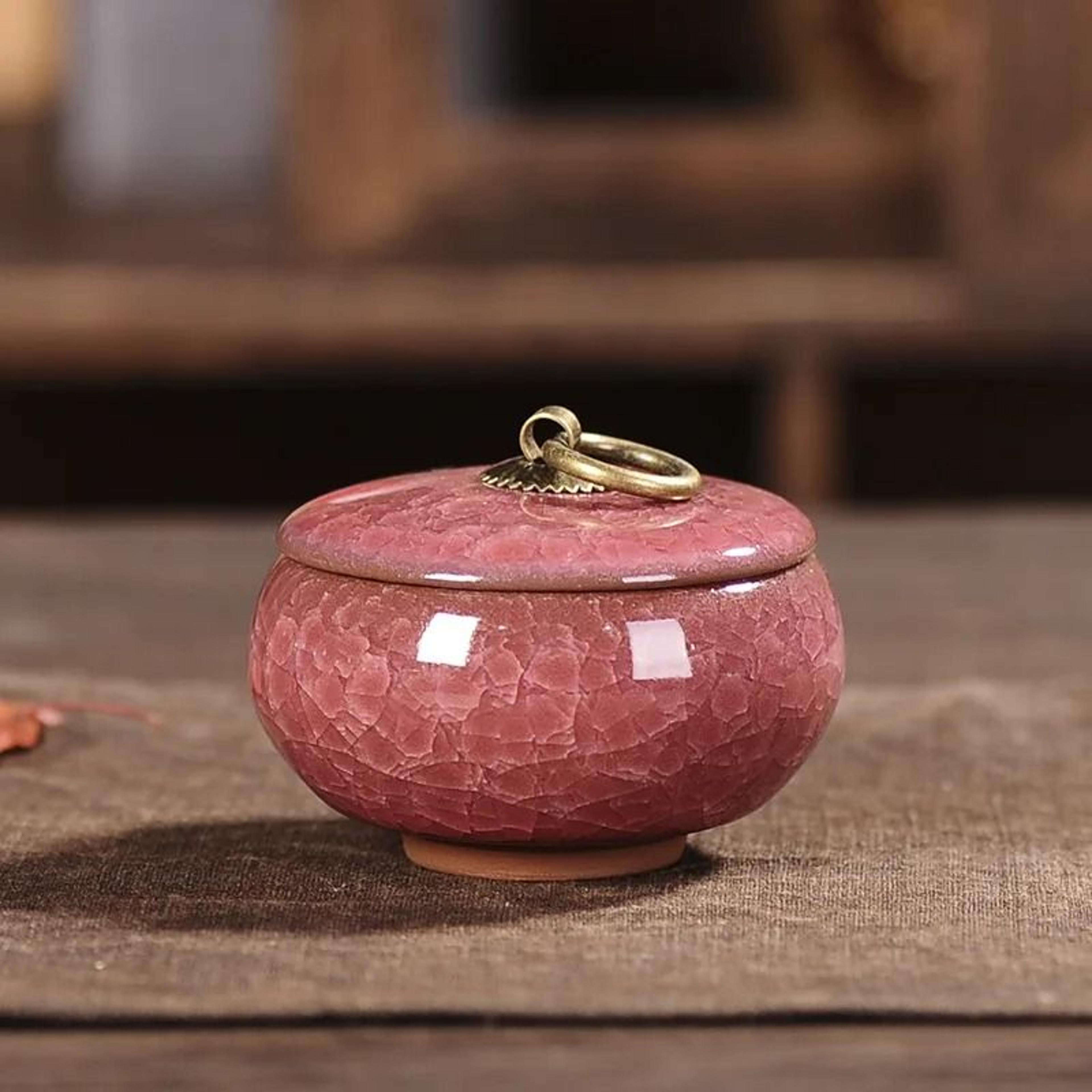 Mini Ceramic Storage Jar For Tea Coffee Sugar And Kitchen Decor 21