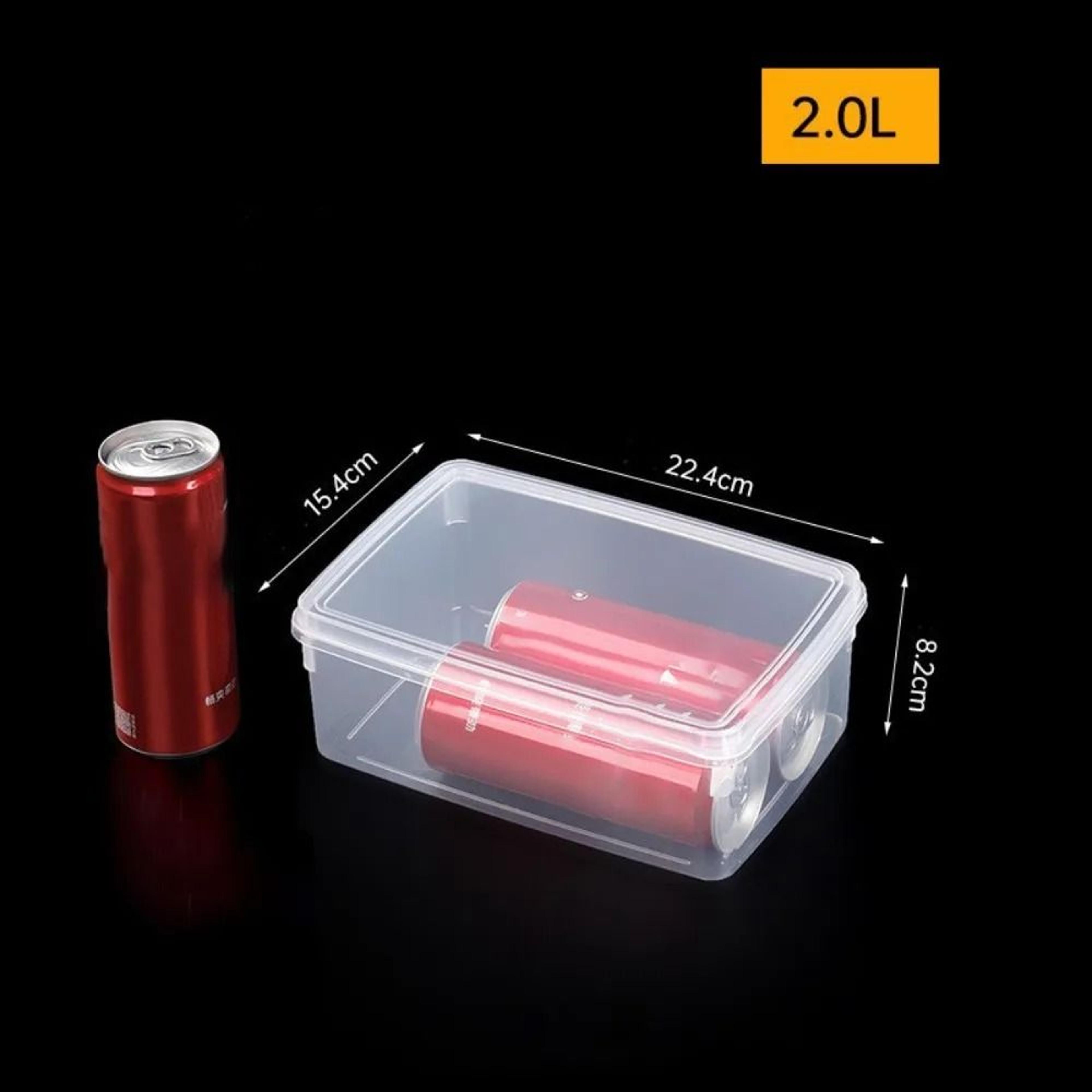 Transparent Rectangular Food Storage Box For Kitchen And Refrigerator Organization 2