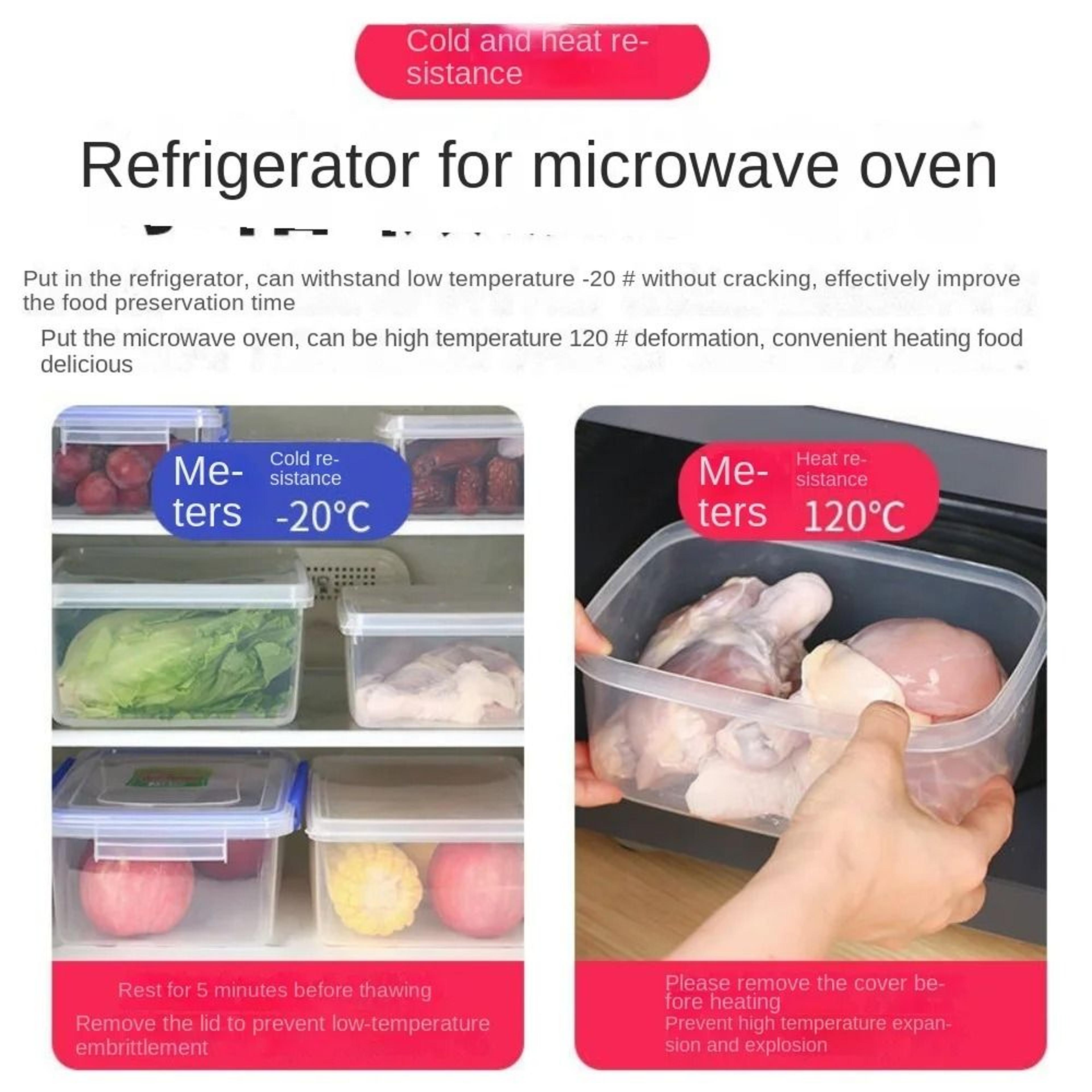 Transparent Rectangular Food Storage Box For Kitchen And Refrigerator Organization 10