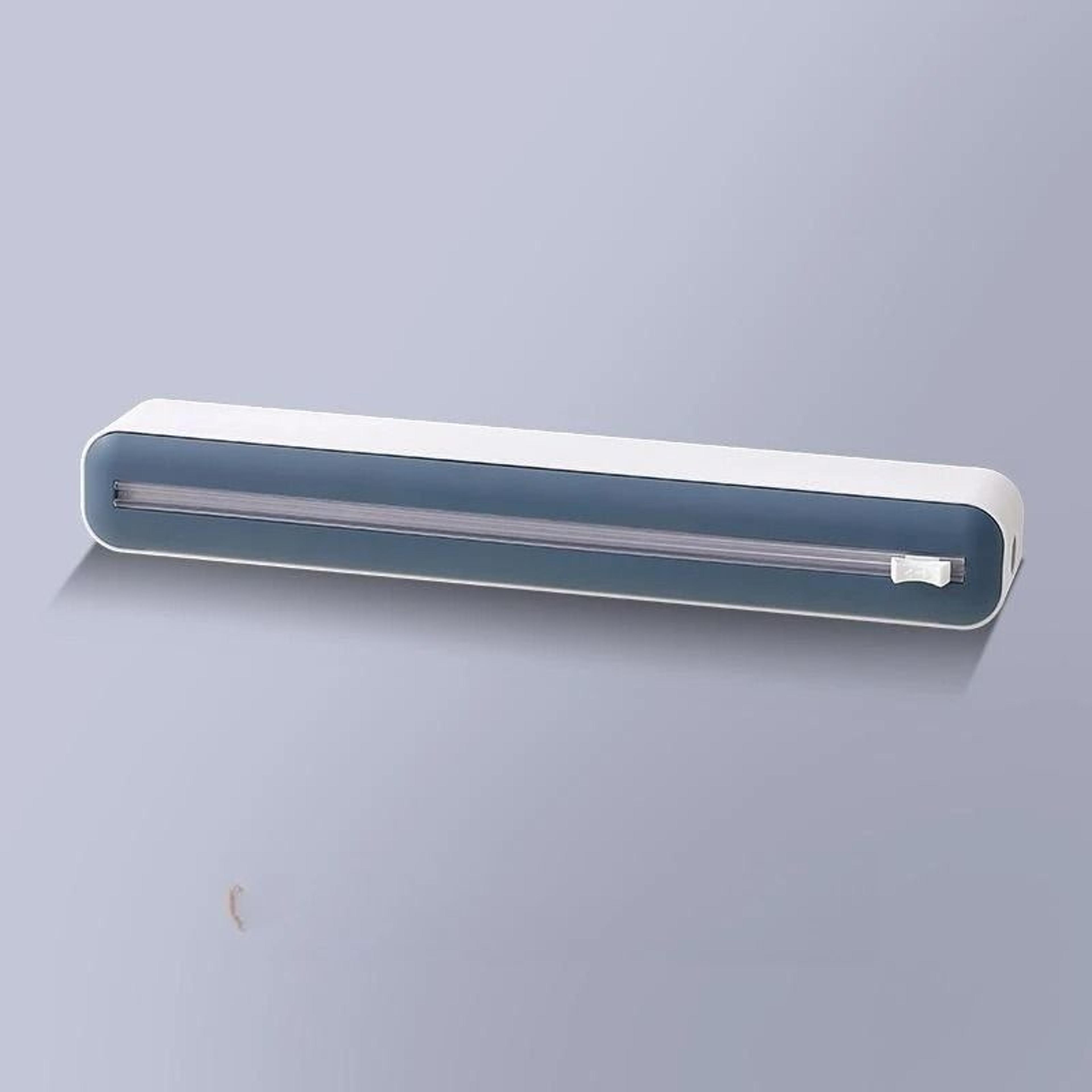 Cling Wrap And Aluminum Foil Dispenser With Cutter For Kitchen Storage 2