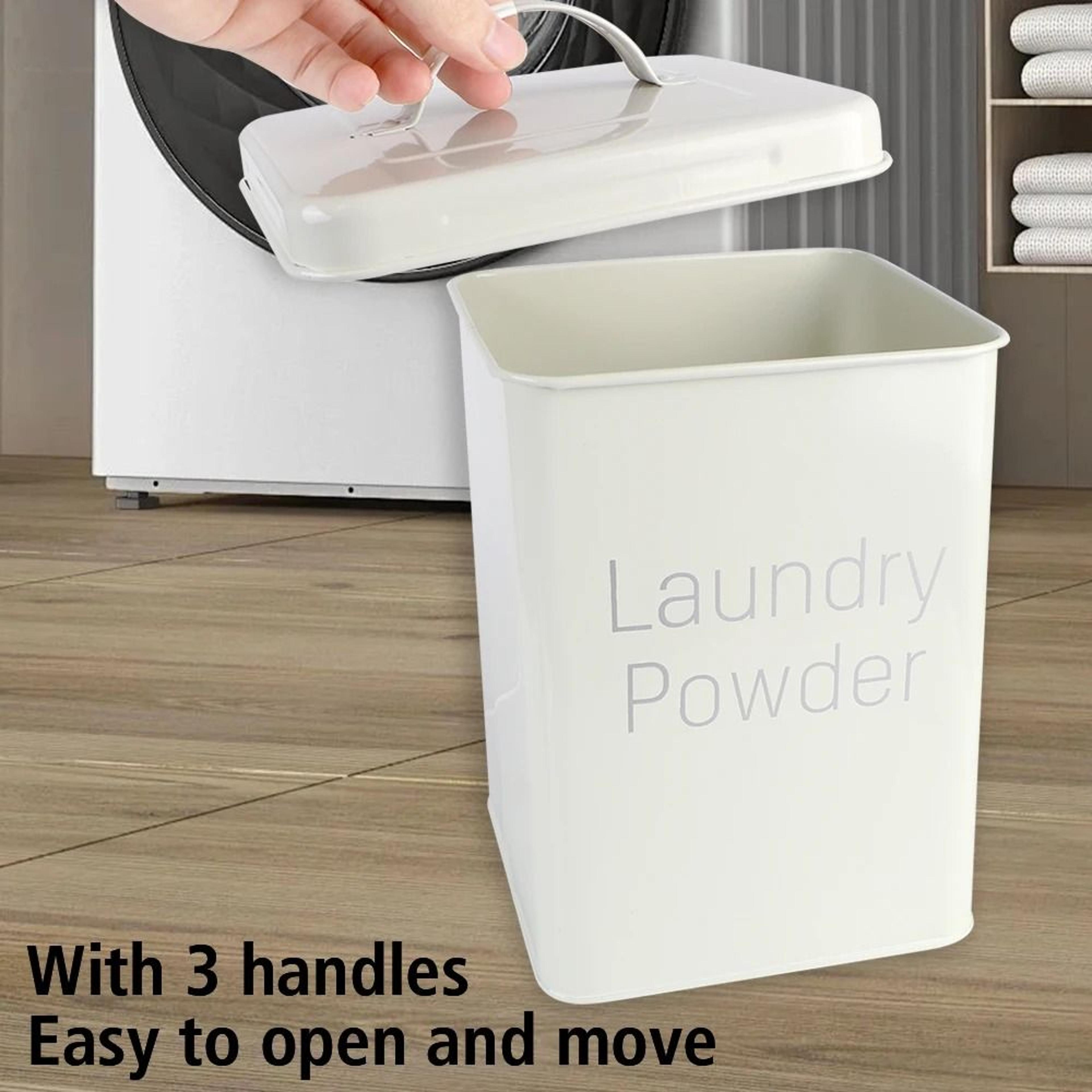 Laundry Detergent Storage Box With Measuring Cup For Grain Snack Storage 7