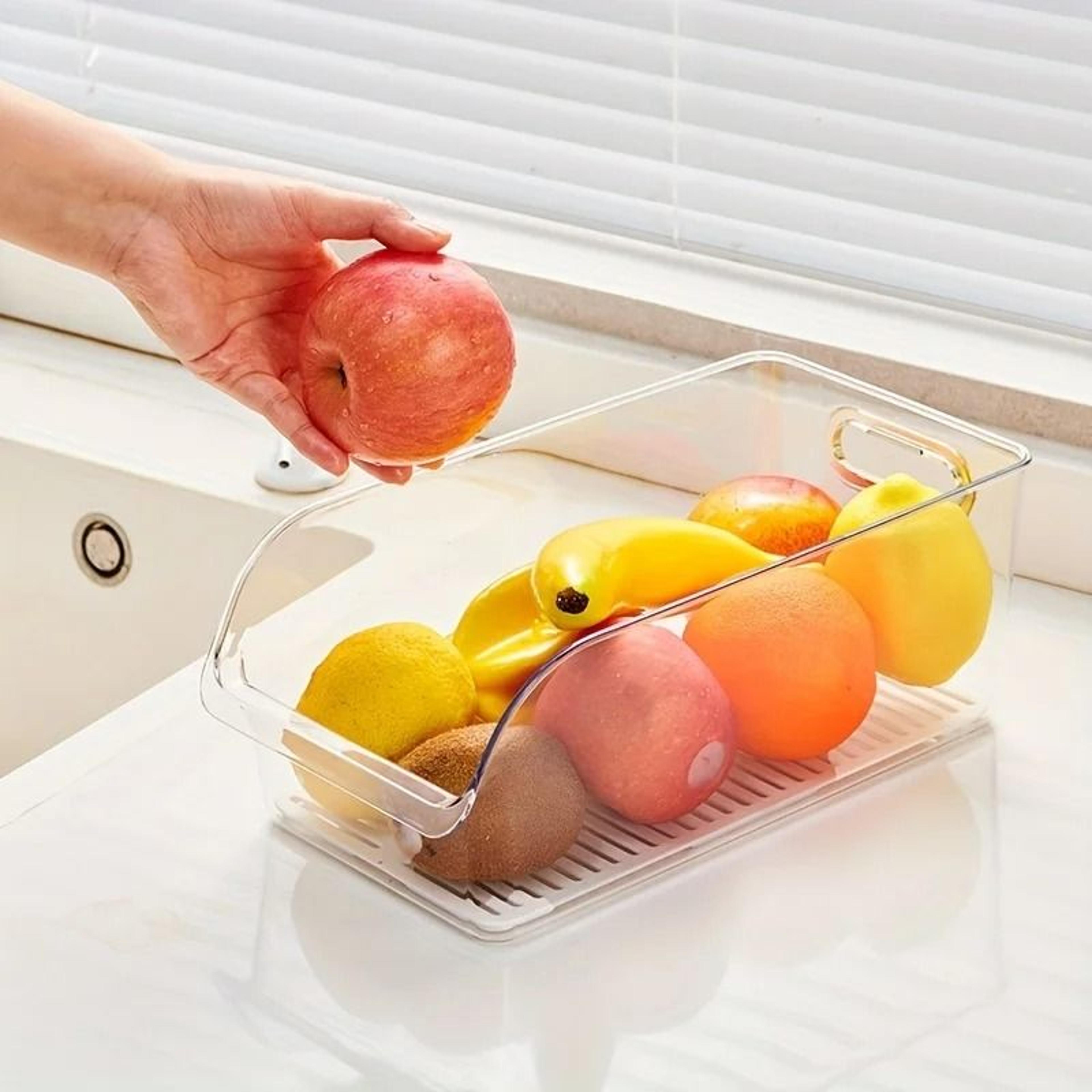 Refrigerator Storage Drawer Box For Fruit Vegetable Egg Kitchen Organization 6