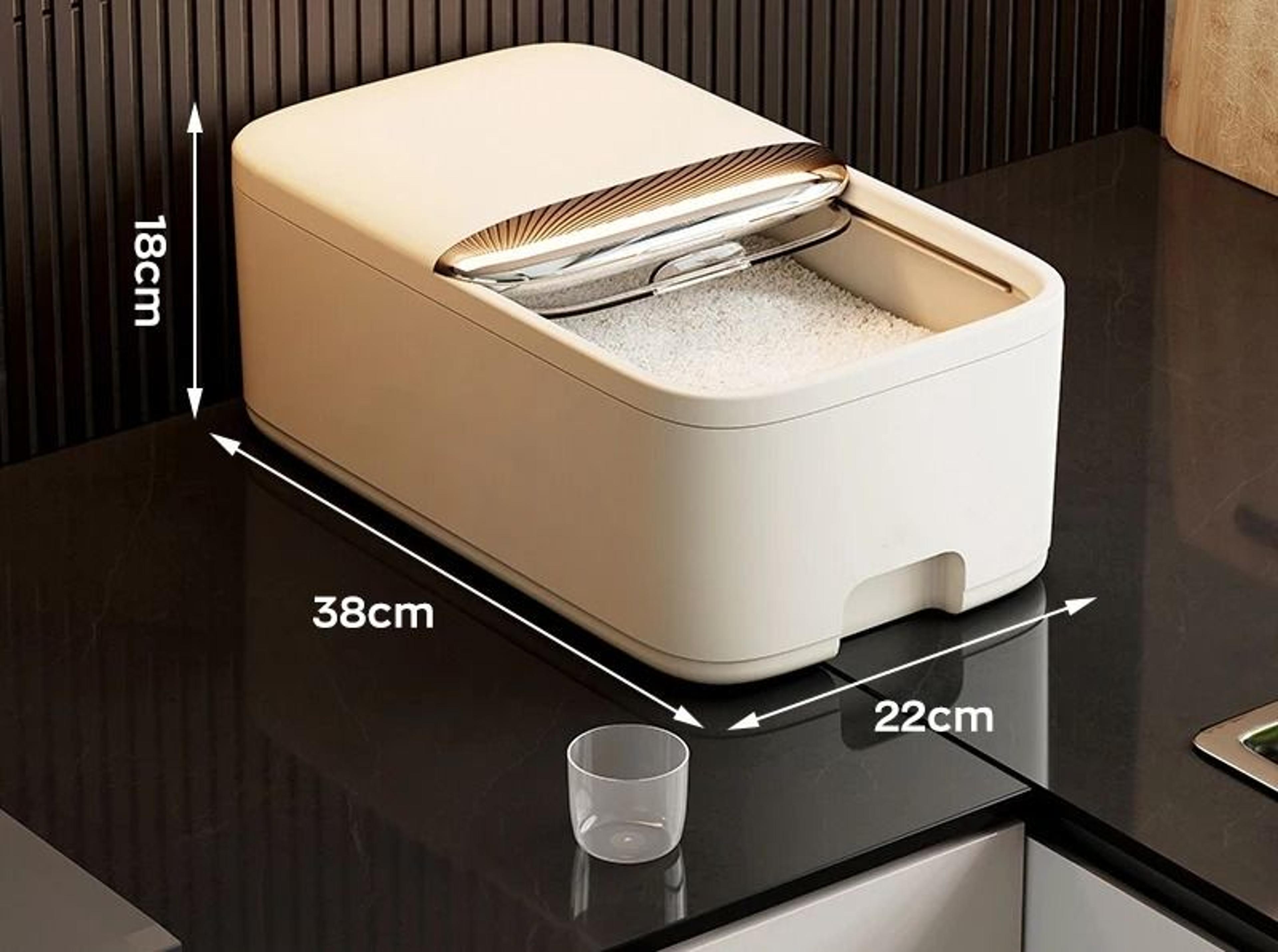 Rice Storage Box With Lid Insect Moisture Proof Grain Container 4