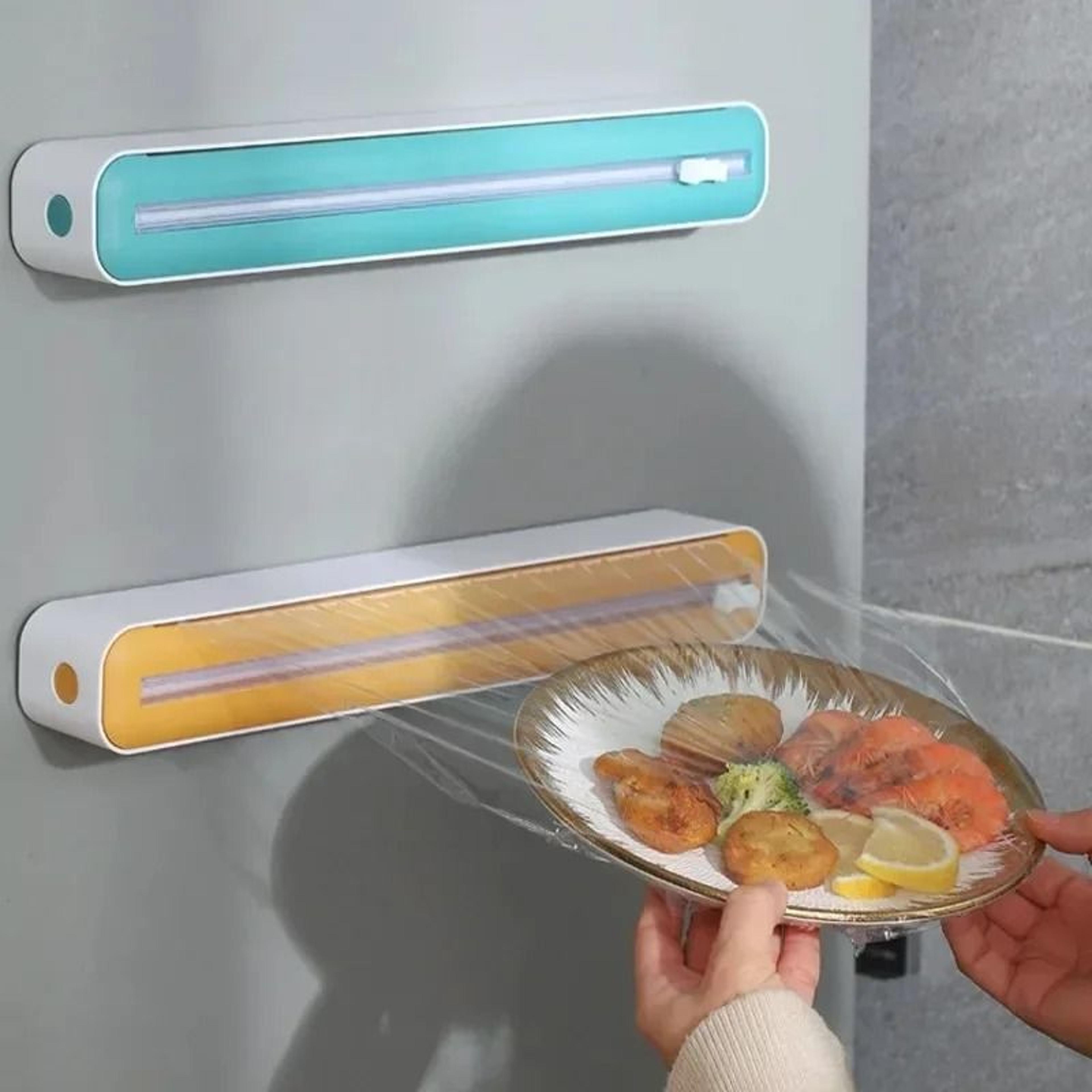 Magnetic Plastic Wrap Dispenser With Slide Cutter 6