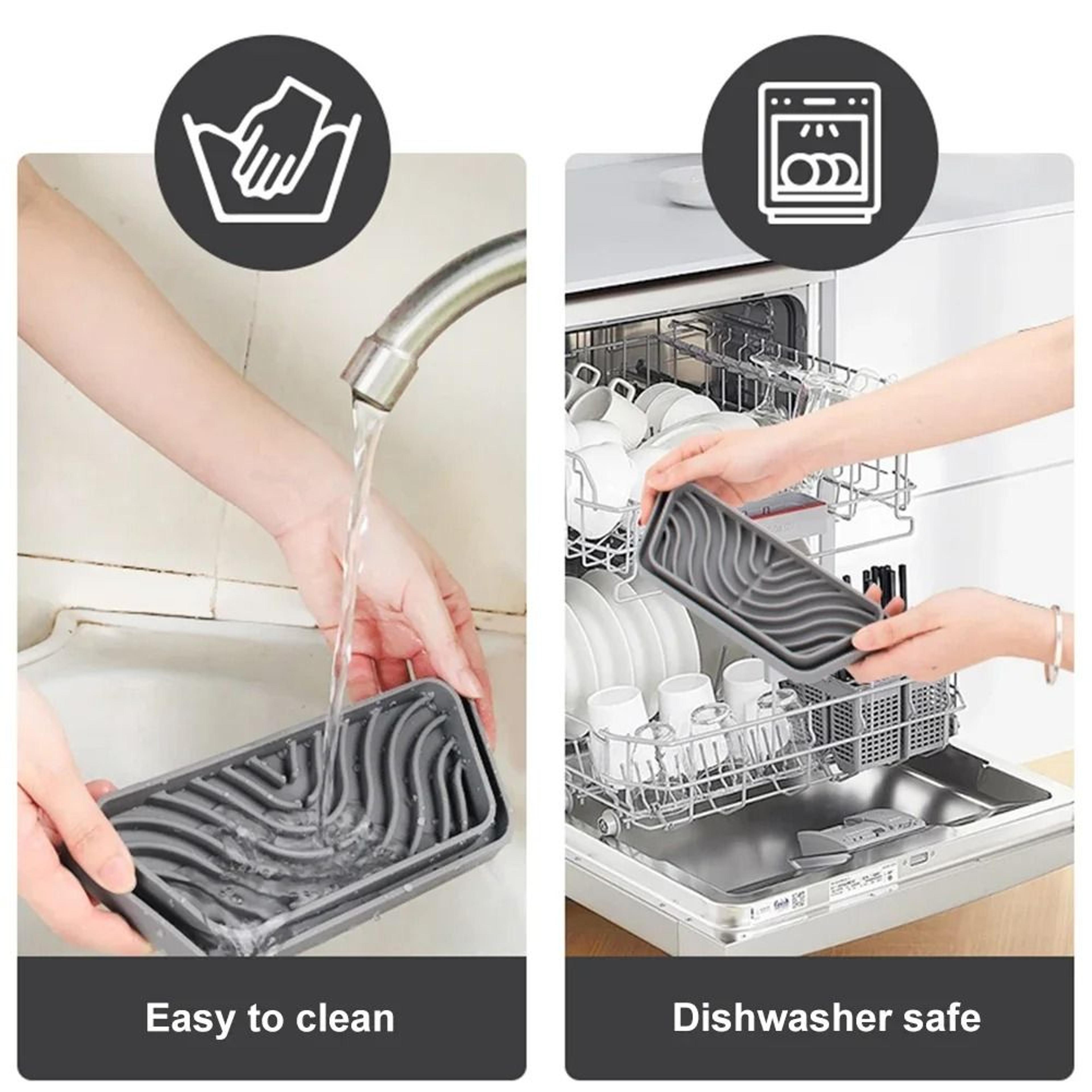 Cuttable Silicone Water Dispenser Drip Tray 5
