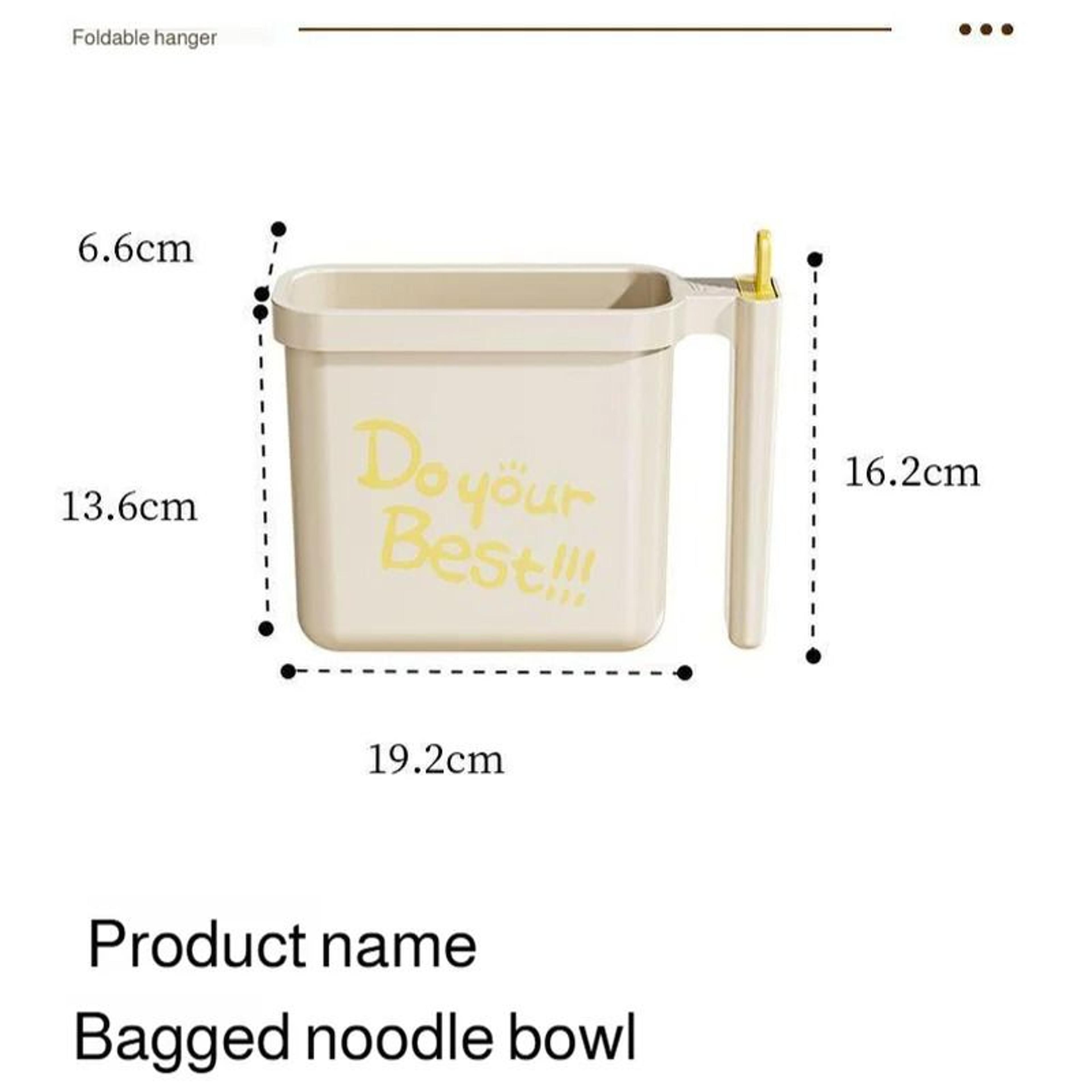 No Wash Instant Noodle Bowl With Fork For Quick Meals 5