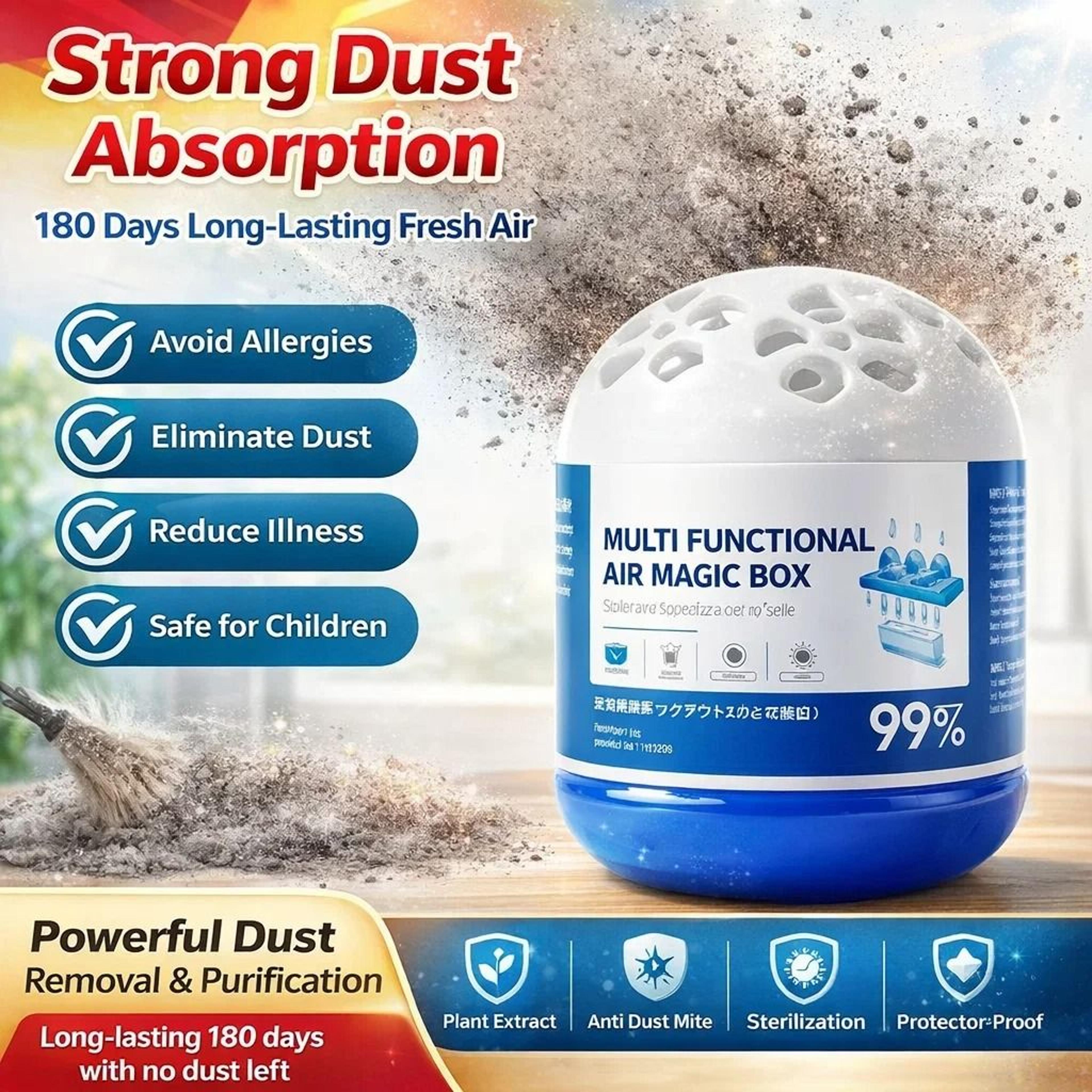 Automatic Dust Removal Box For Indoor Air Freshness 8