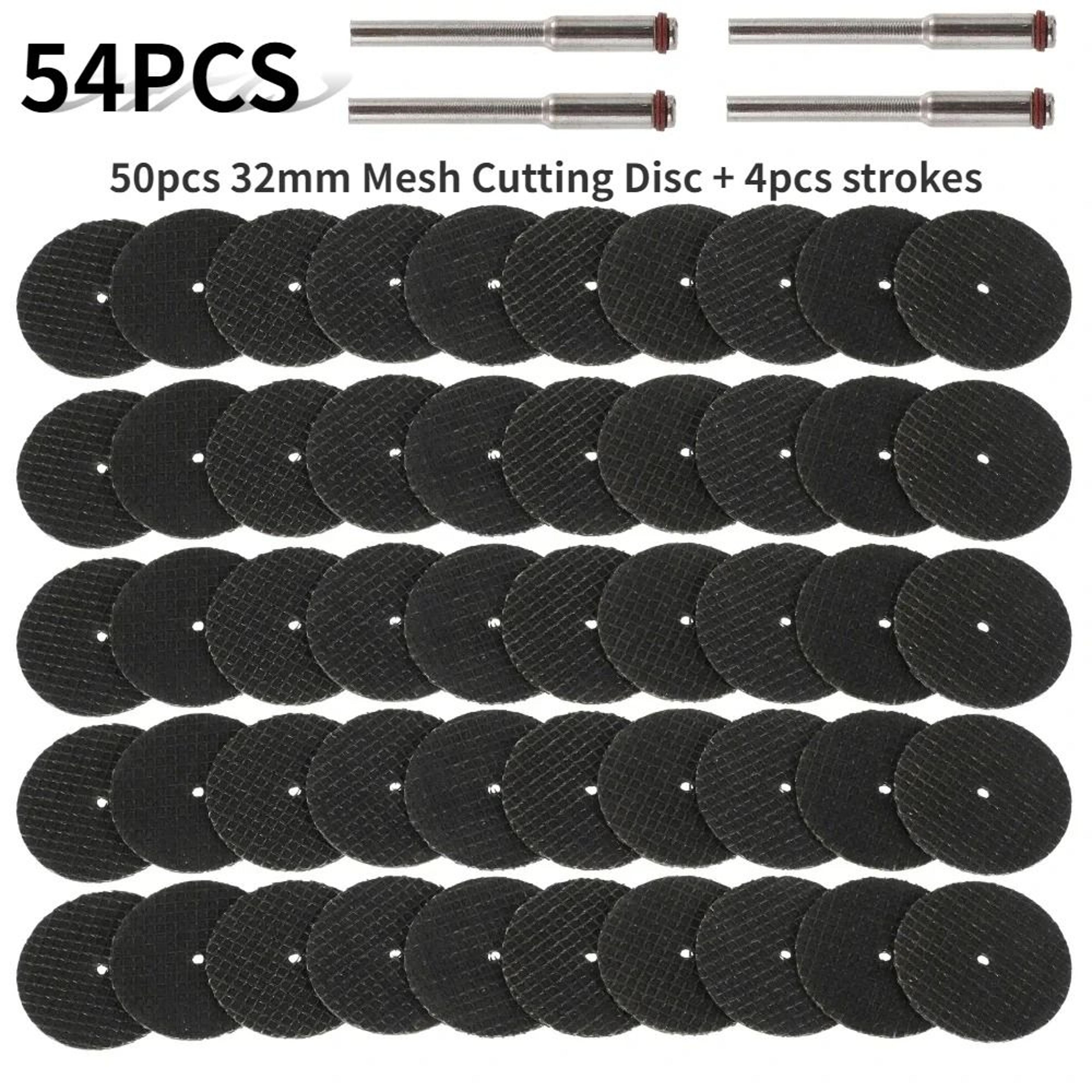 54 Piece Rotary Tool Cutting Disc Set With Mandrels 0
