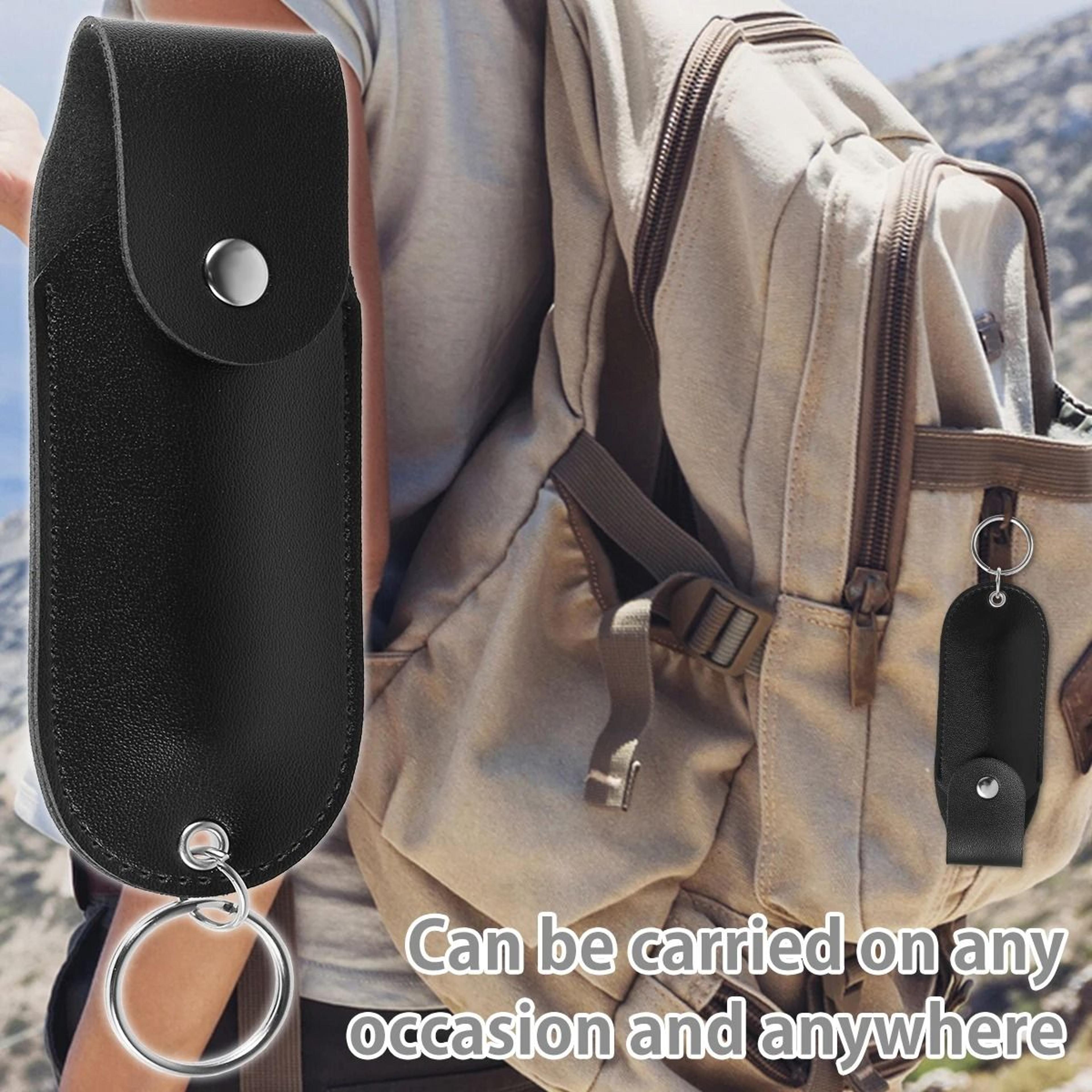 PU Leather Pepper Spray Pouch Keychain Holder 3