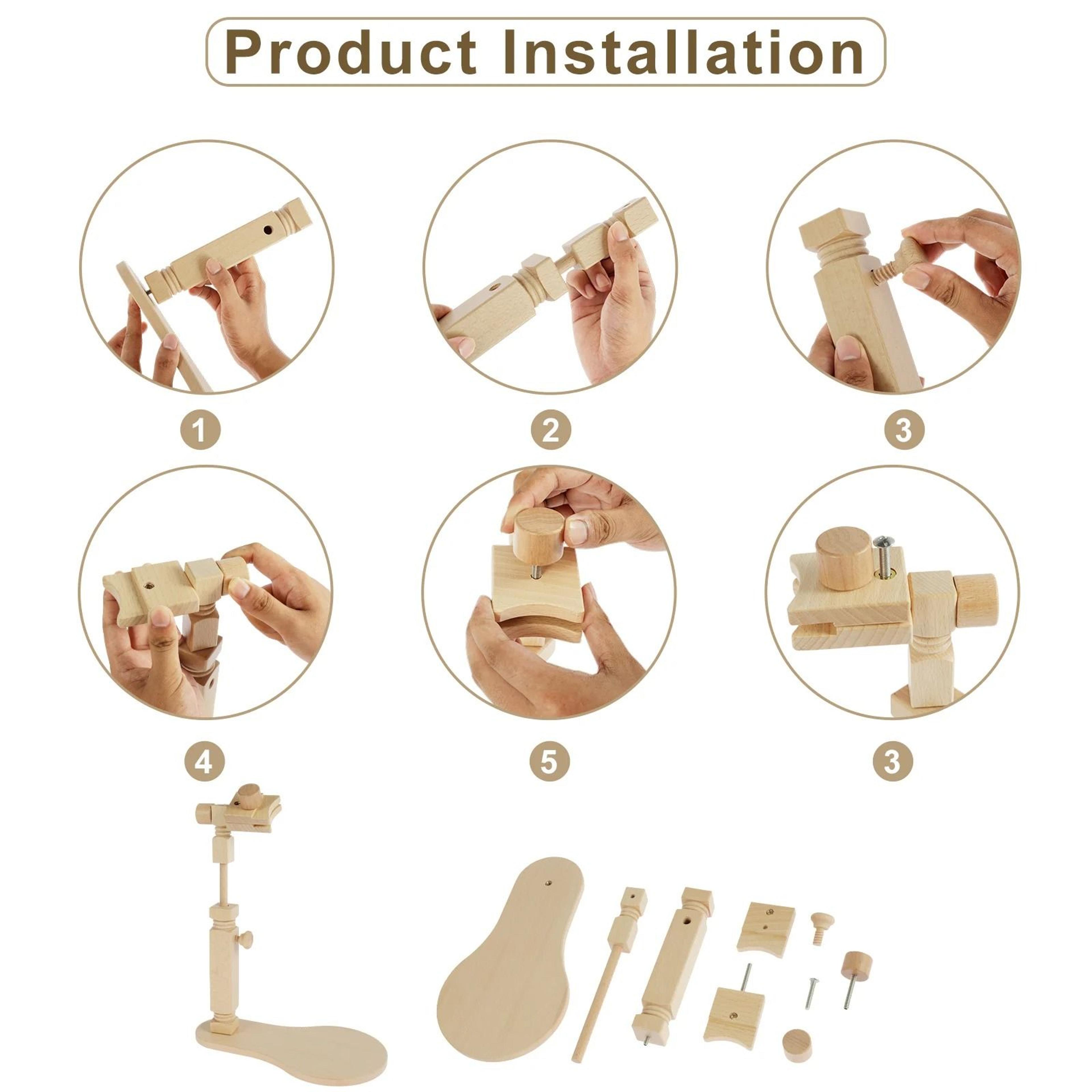 Wooden Embroidery Stand For Hands Free Cross Stitching 7