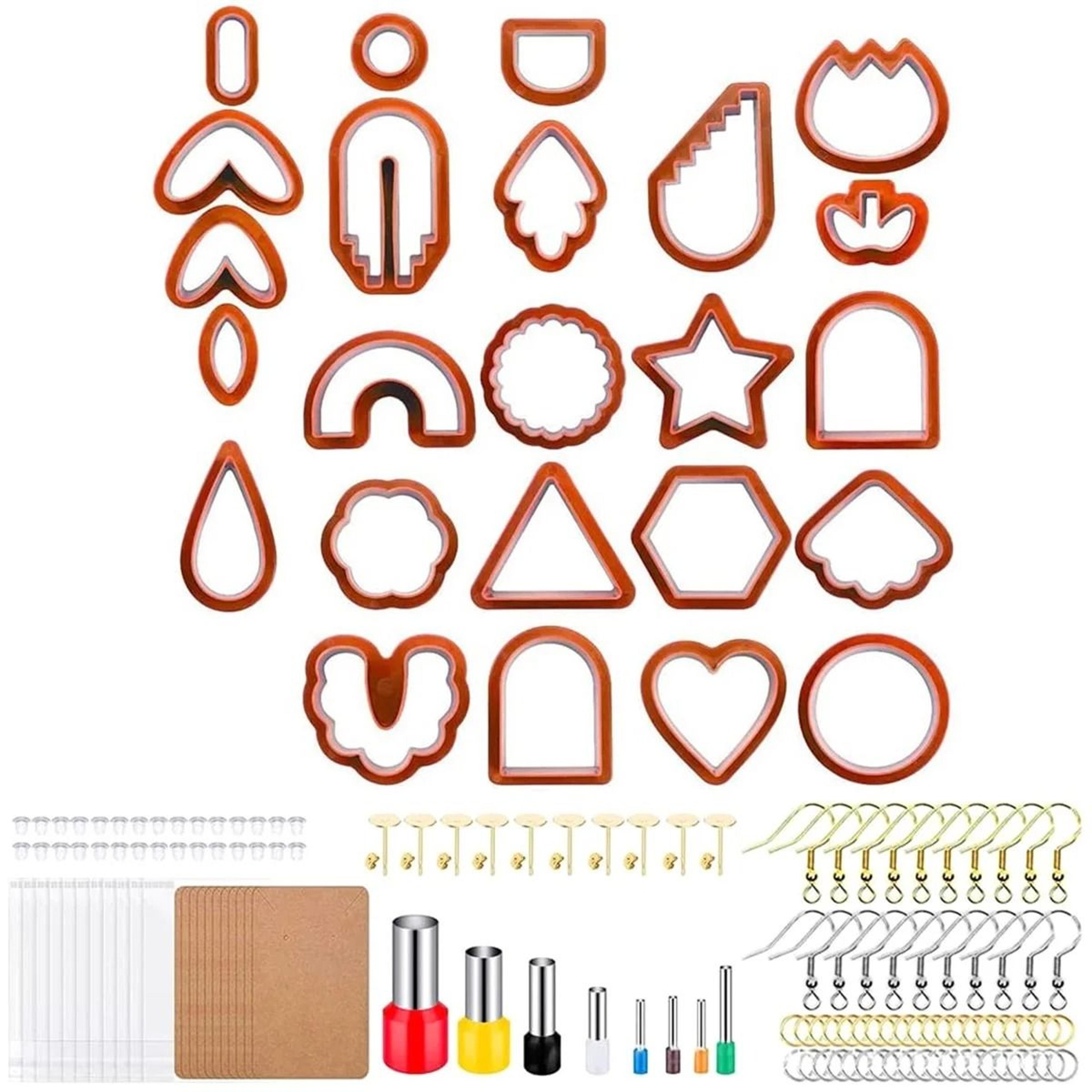 Polymer Clay Earring Cutters Set For Geometric Jewelry Making 4
