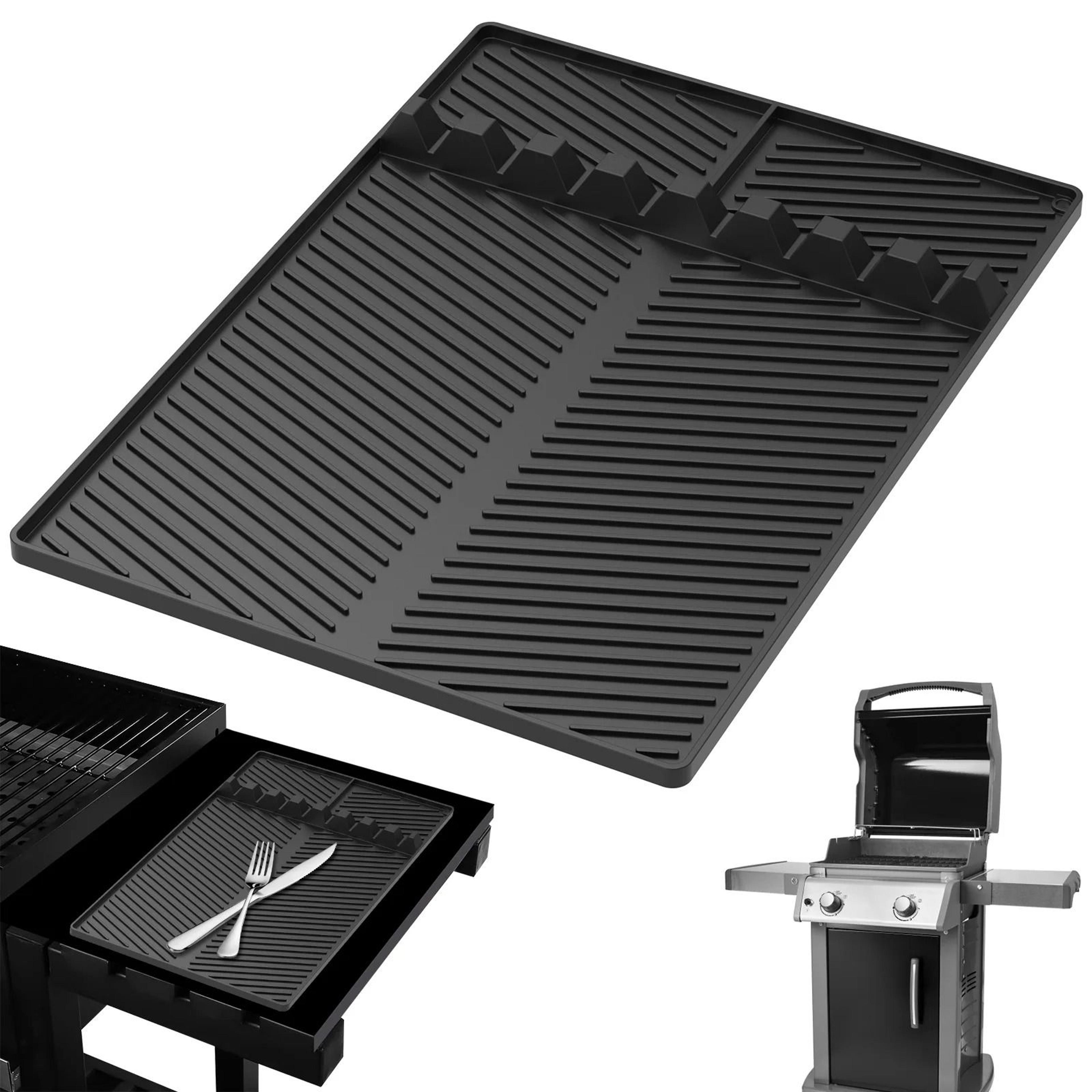 Silicone Grill Side Shelf Mat For BBQ Tools And Griddle Utensils 7