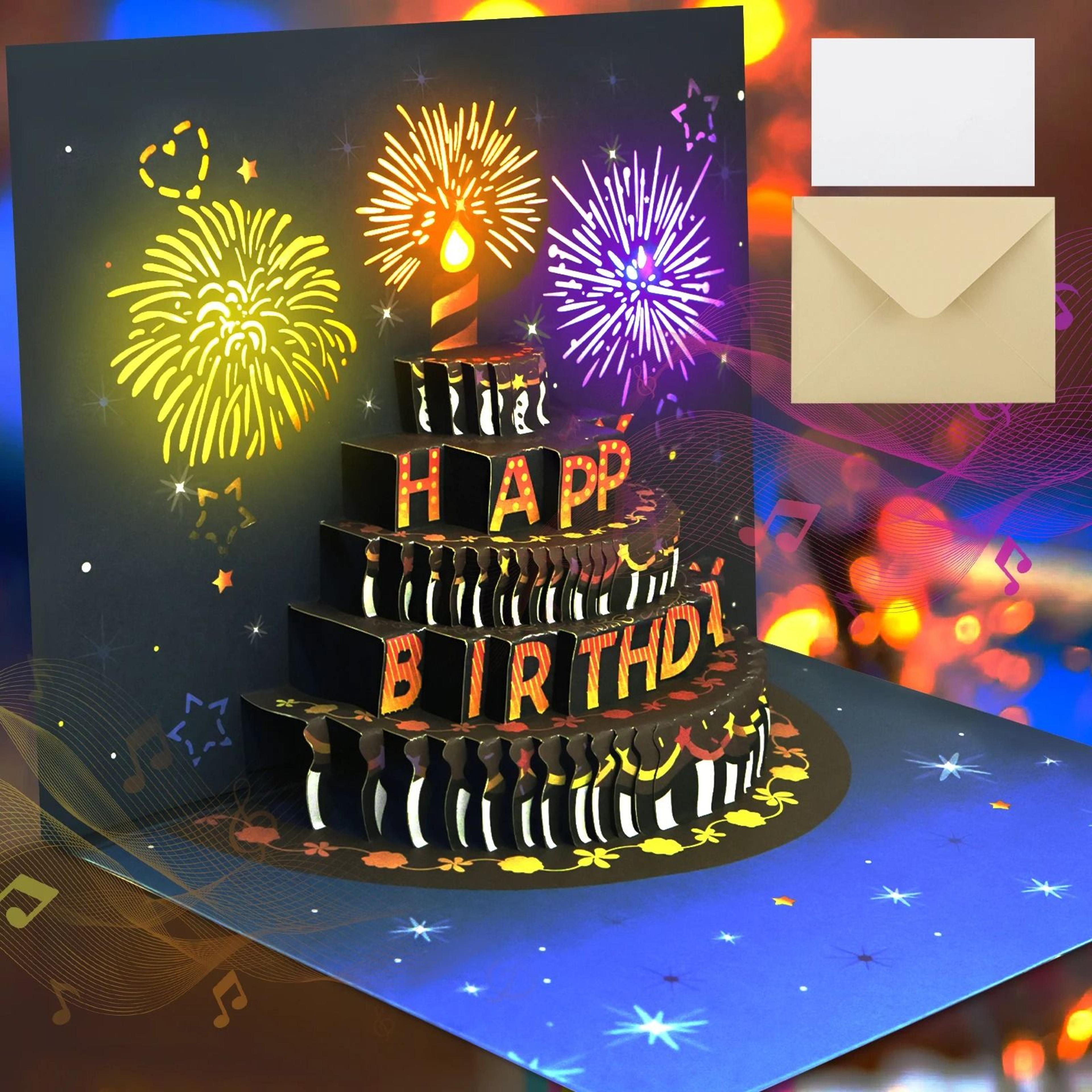 3D Pop Up Musical Birthday Card With Lights 6