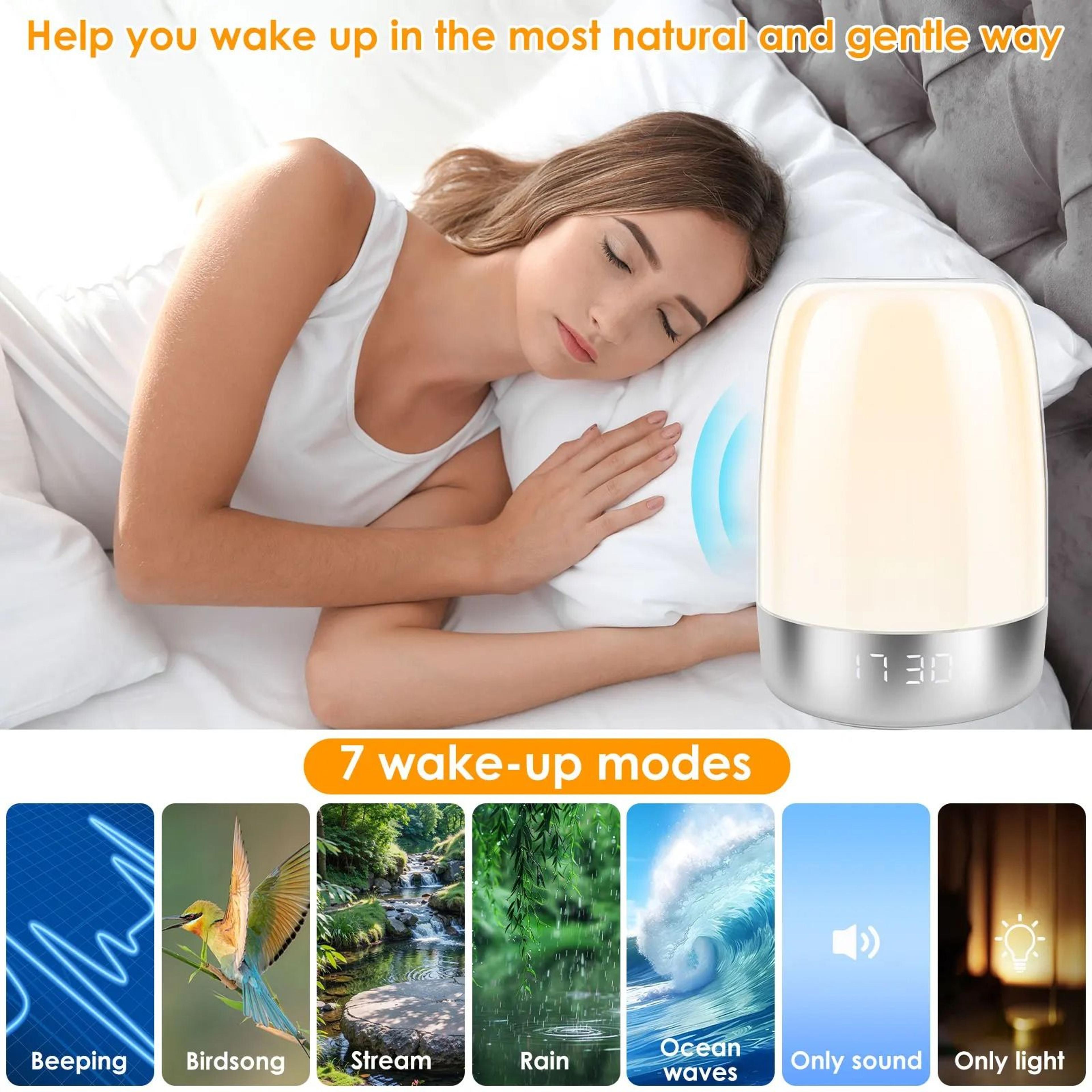 Dimmable Sunrise Alarm Clock With Wake Up Light 10