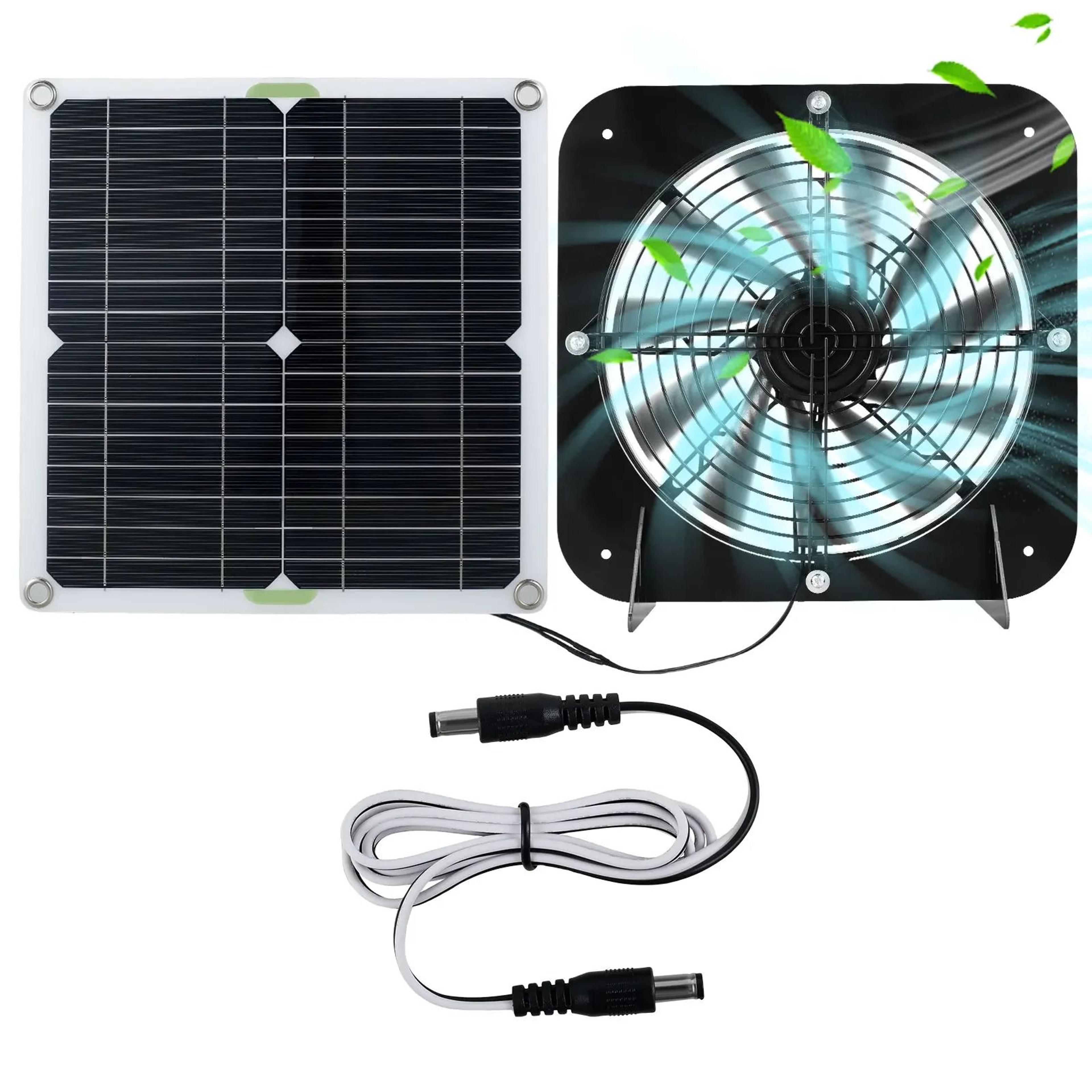 100W Solar Powered Exhaust Fan Kit For Chicken Coops 6