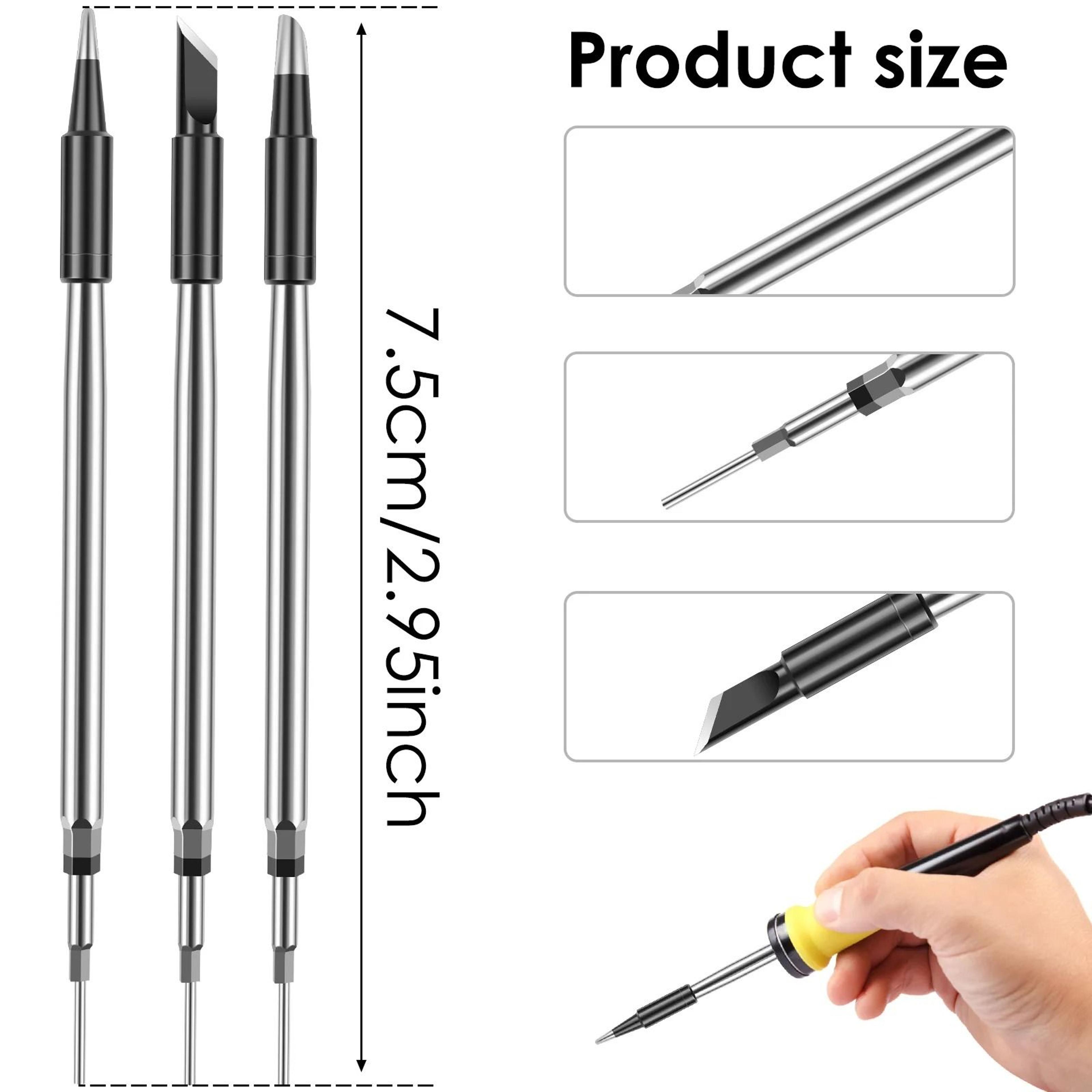 3 Piece C210 Soldering Iron Tip Set For Jewelry And Electronics Repair 3