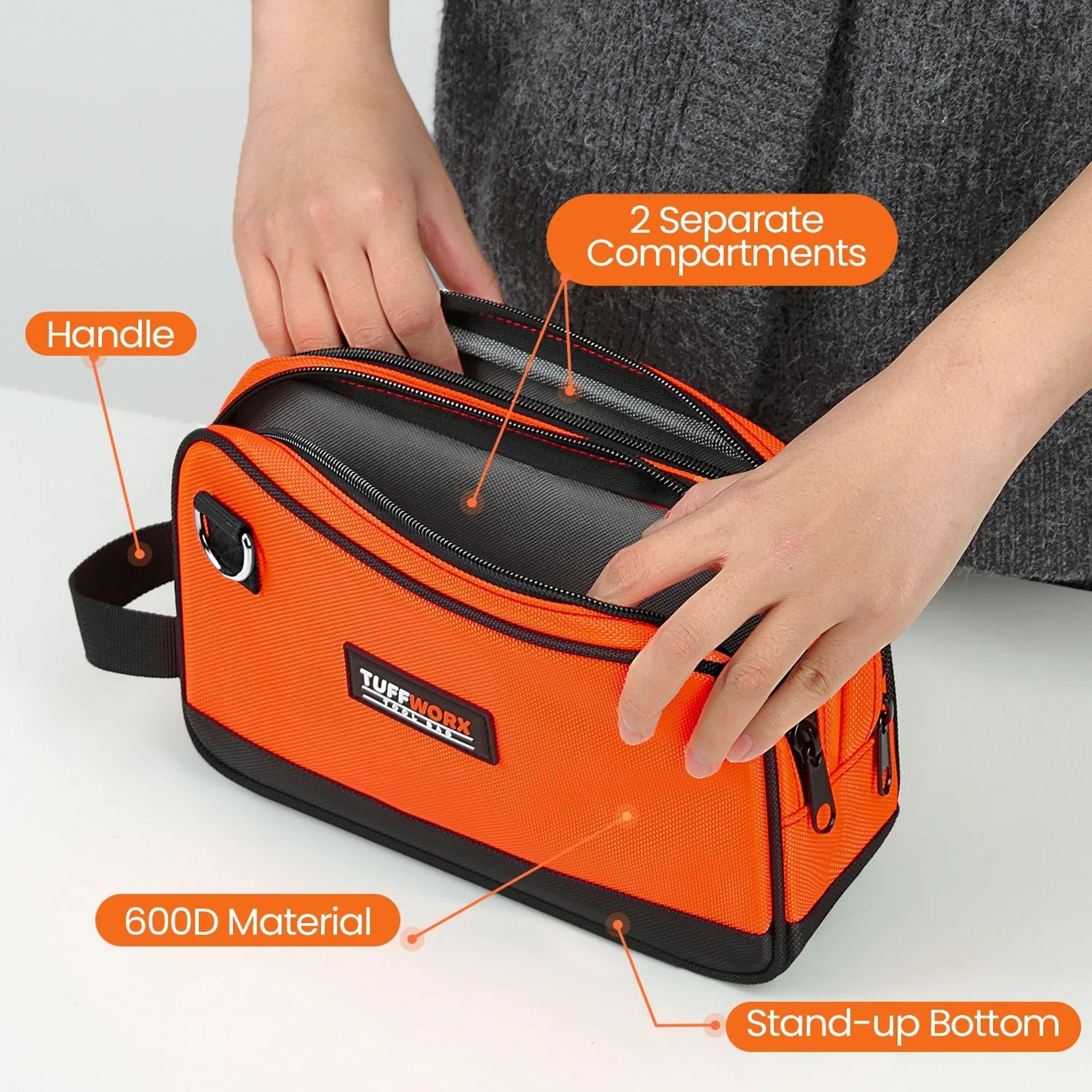 Compact Double Zip Tool Storage Pouch For Small Tools And Repair Accessories 7
