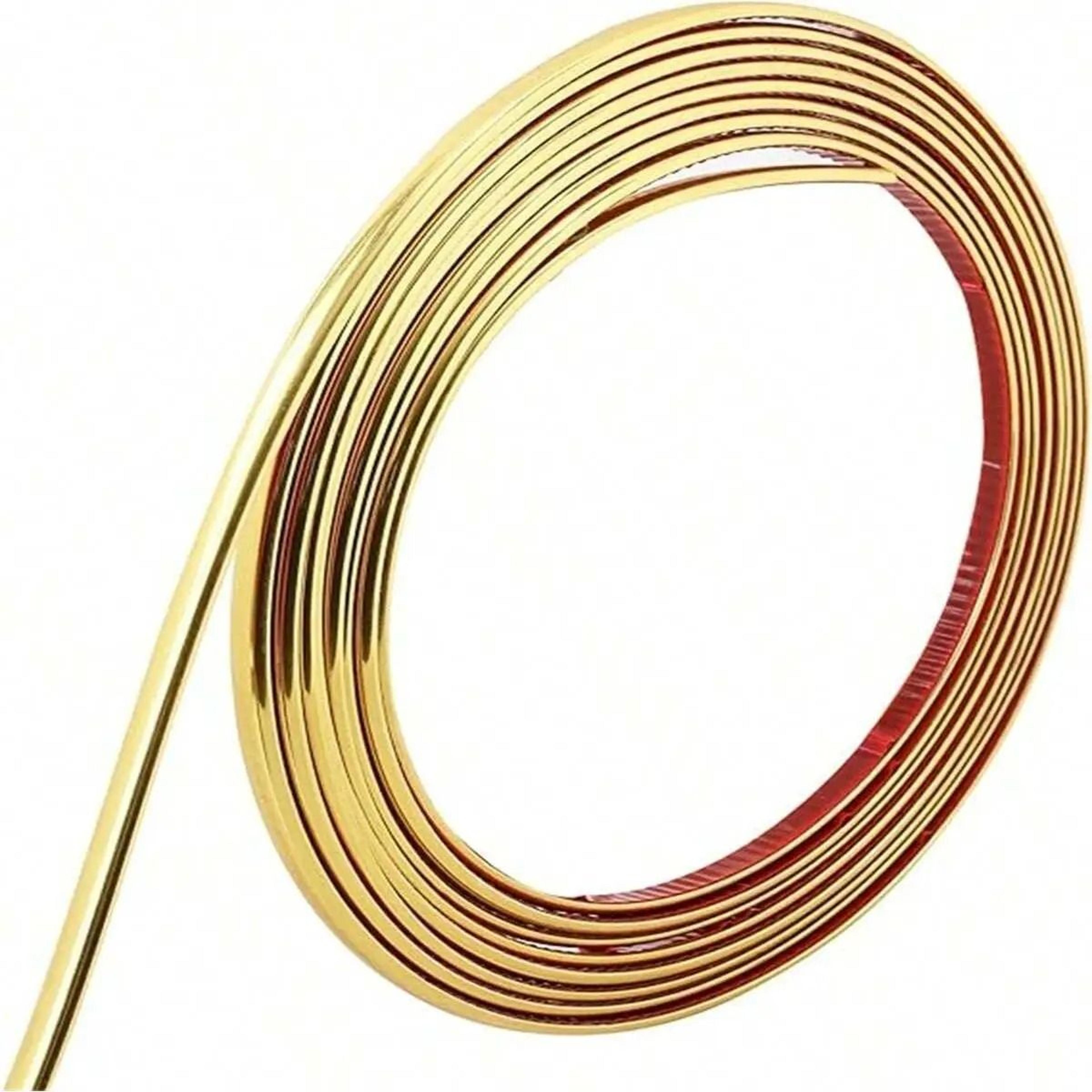 gold peel and stick wall trim for elegant home decor