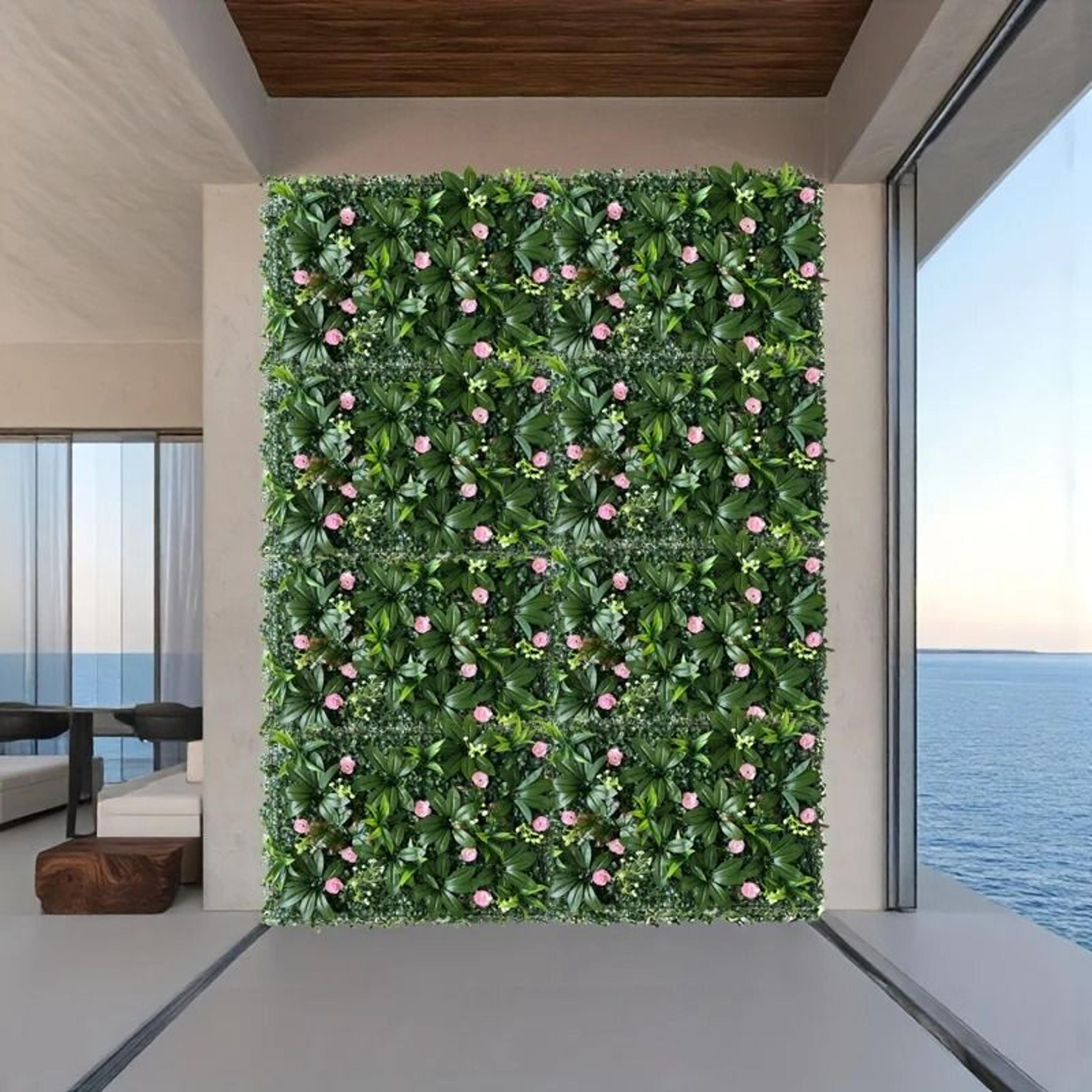 artificial green plant wall panels for garden and wedding decor
