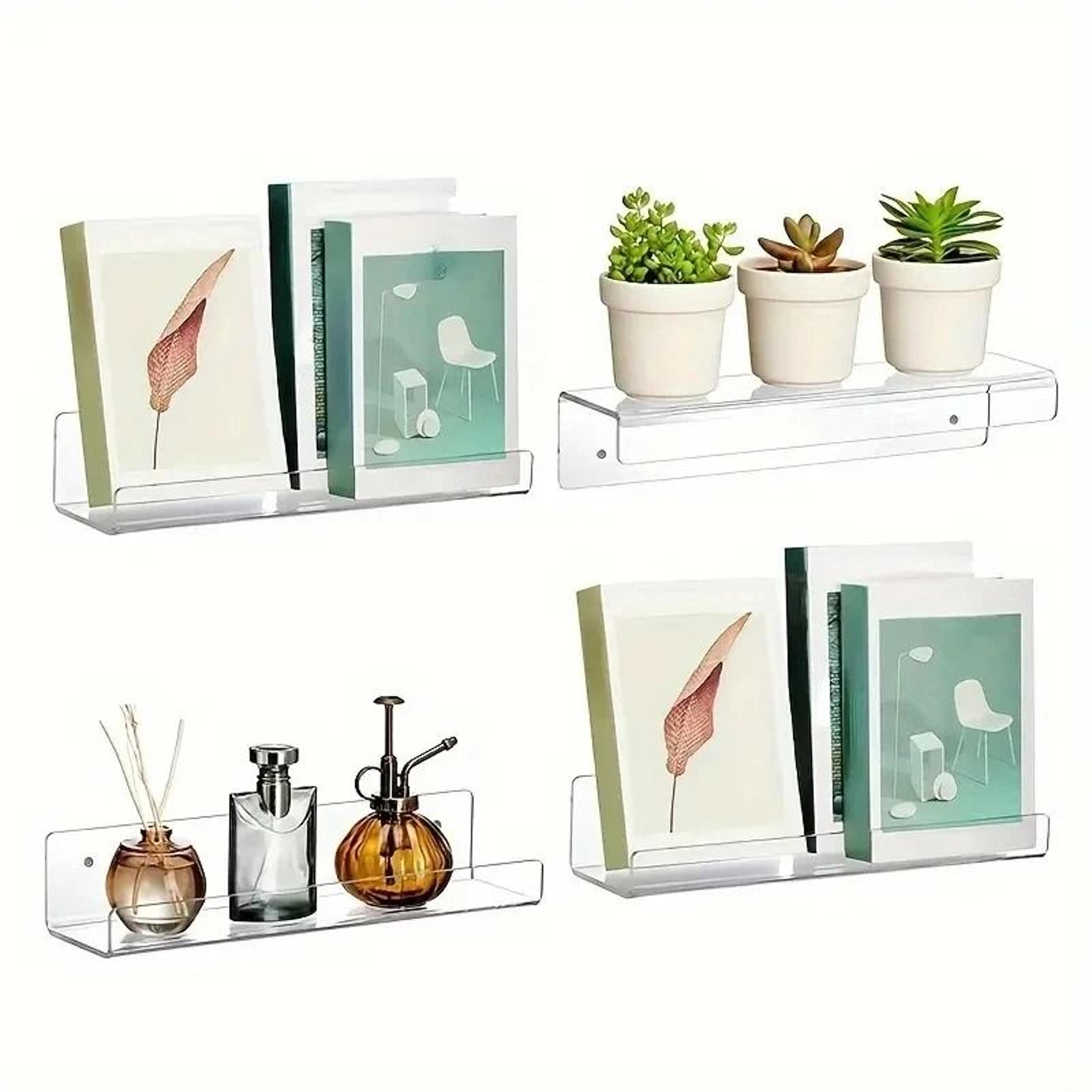 Clear Acrylic Wall Mounted Shelves For Home Organization 3