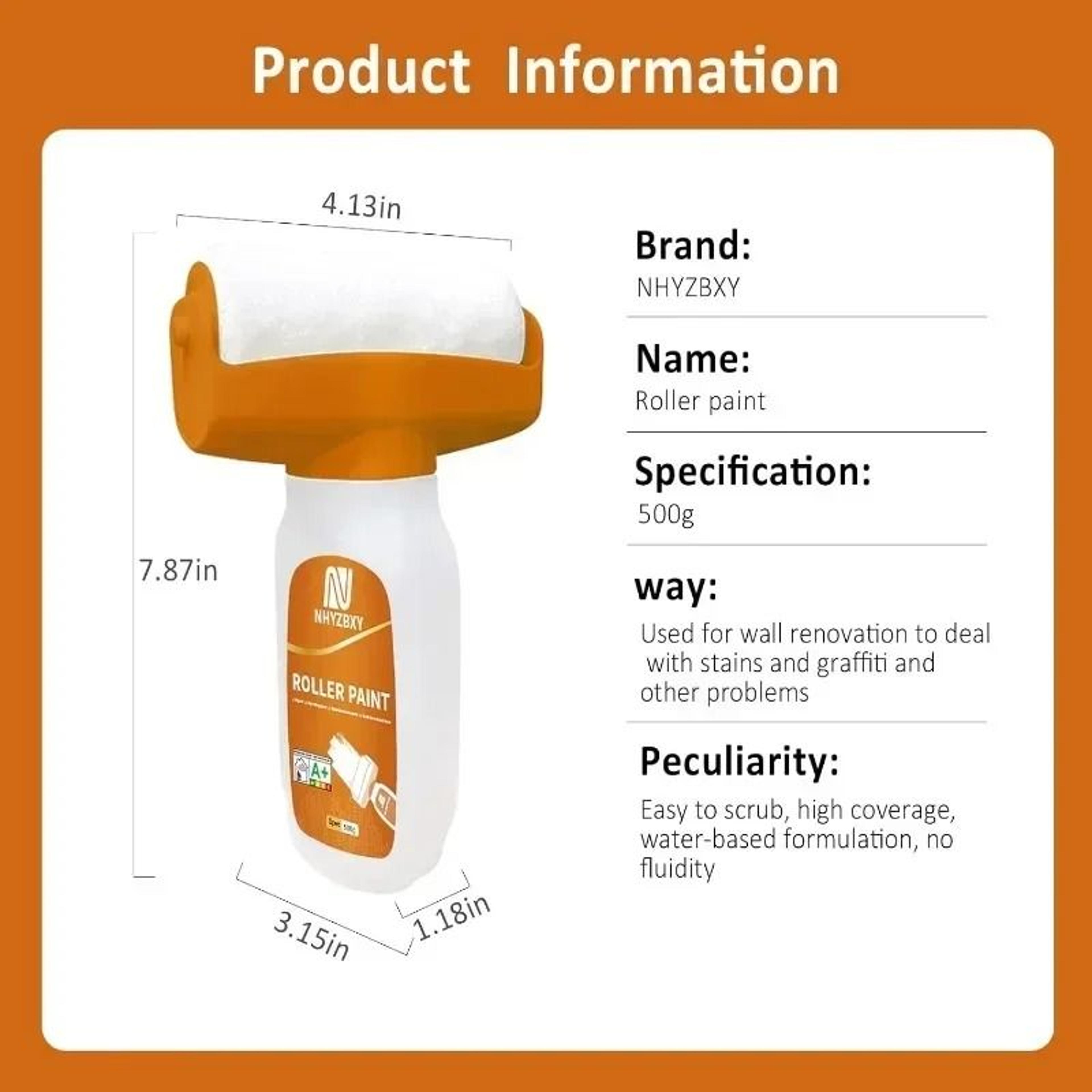 Portable Wall Repair Paint Roller For White Interior Touch Ups 4