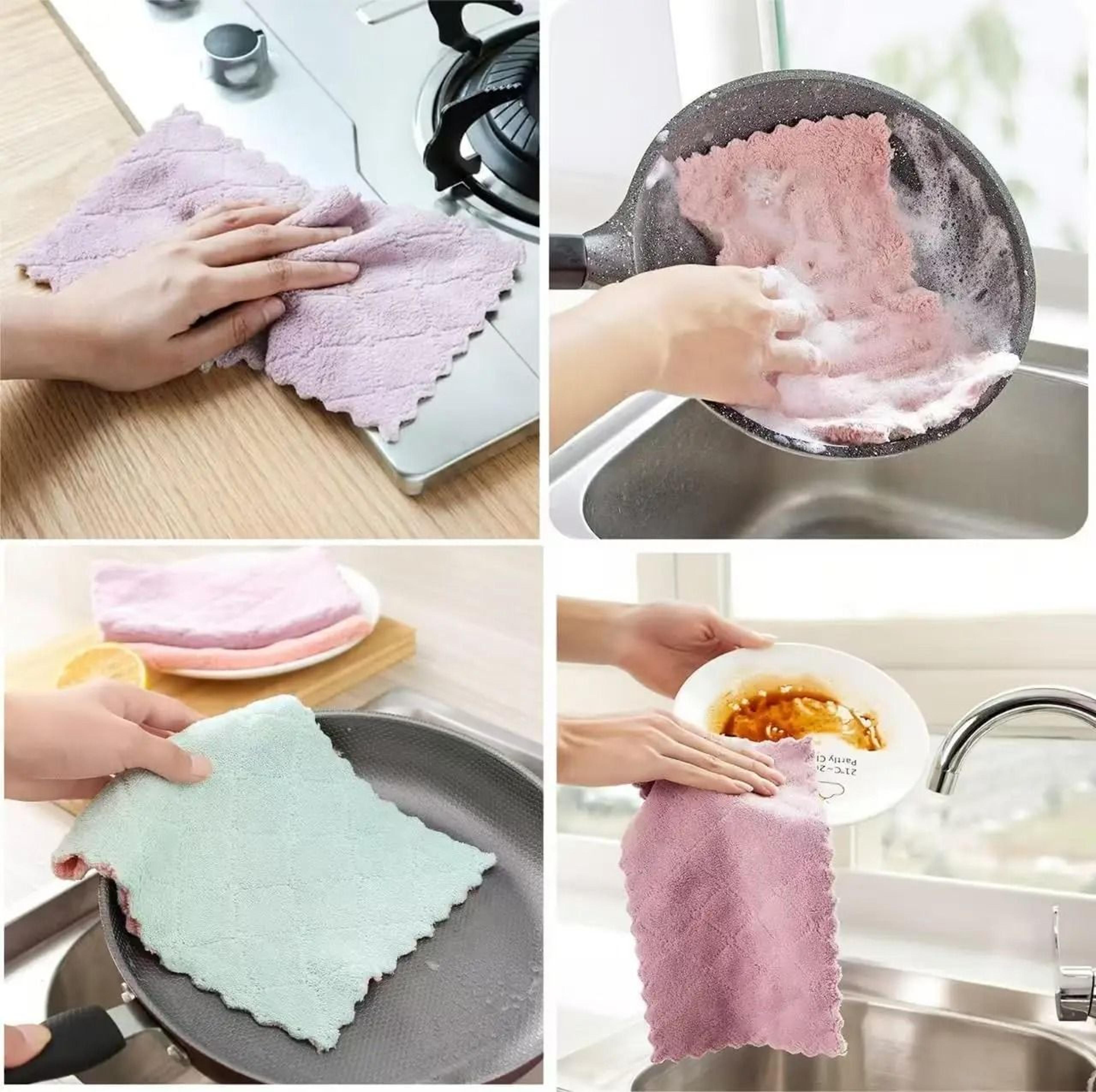 Super Absorbent Microfiber Kitchen Cleaning Cloths 2