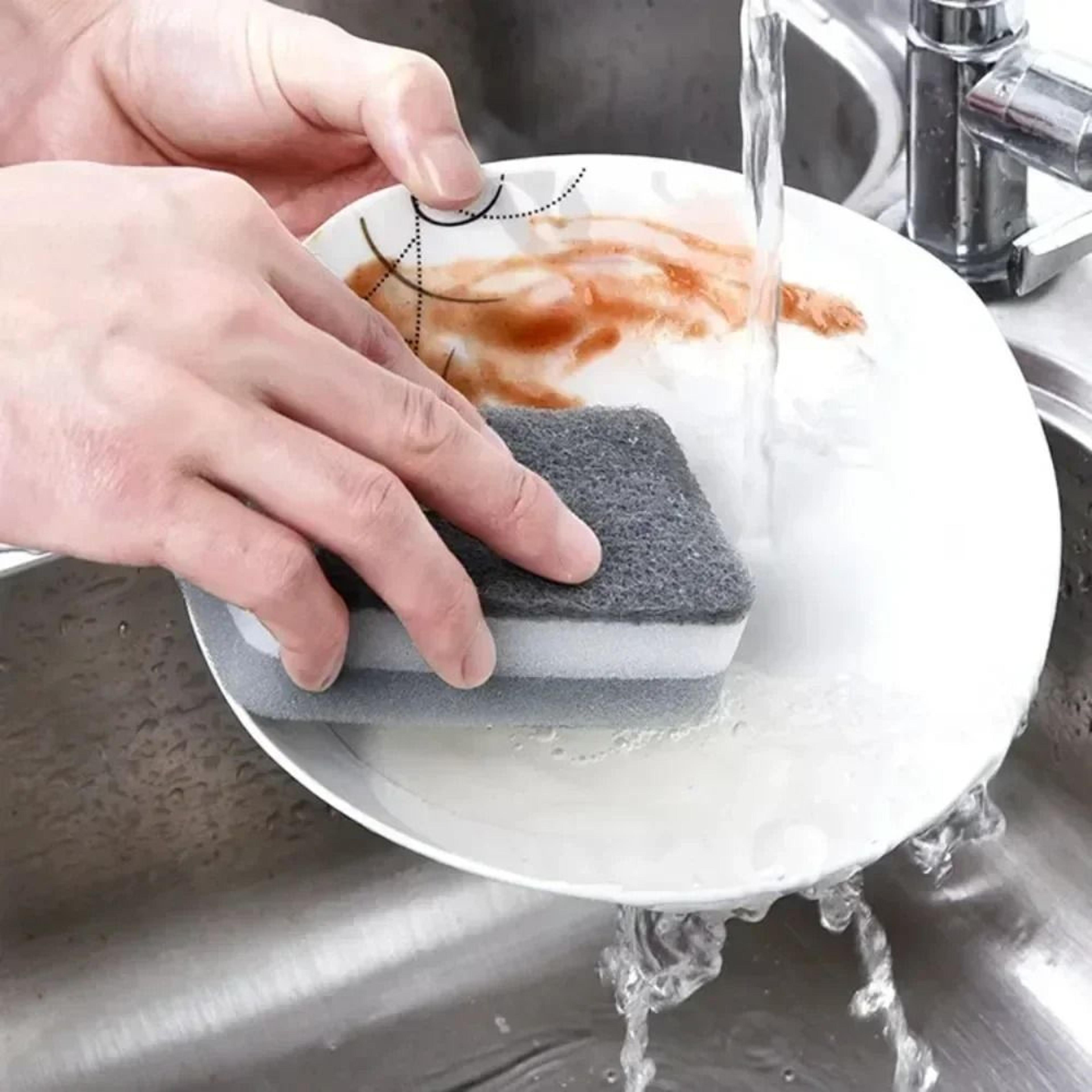 Three Layer Kitchen Cleaning Sponges For Pots And Dishes 6